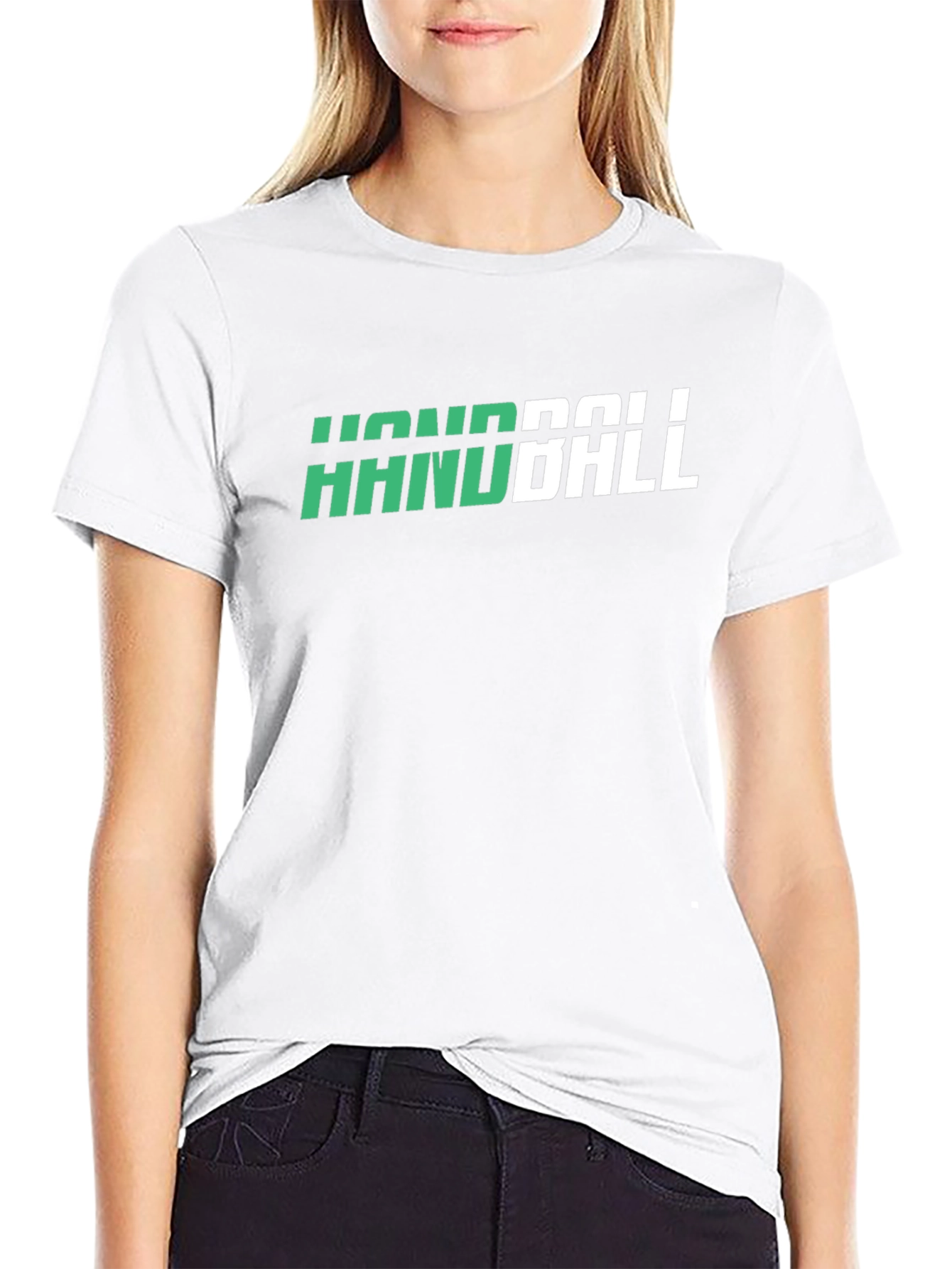 Handball Graphic Tee - Sporty Black T-Shirt