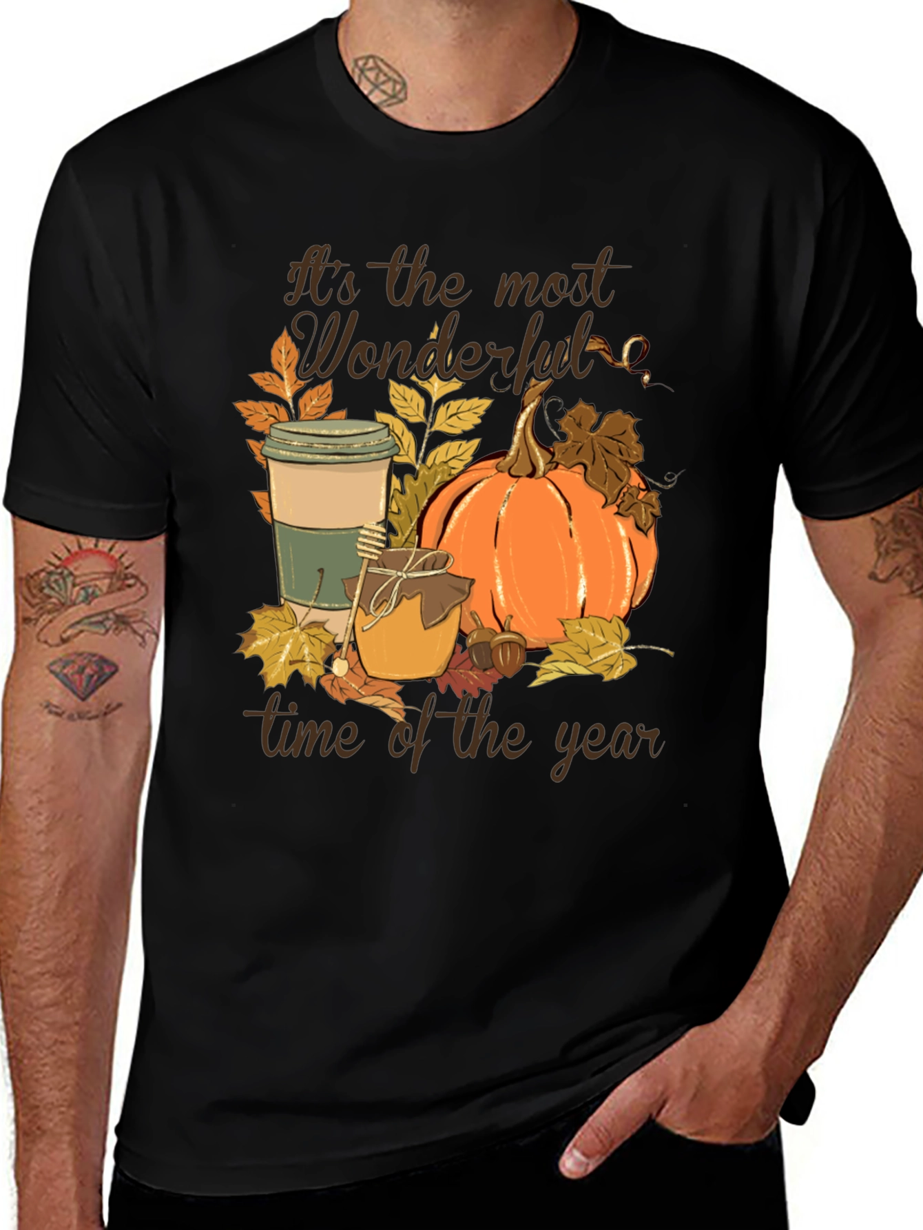 Fall Vibes Graphic Tee - Wonderful Time of Year