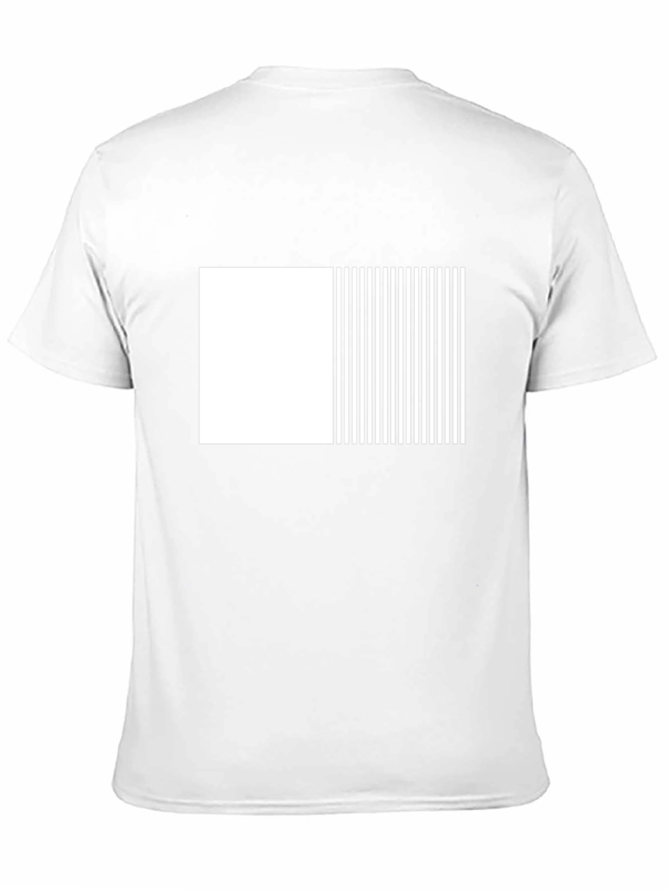 Modern Black & White Graphic Tee - Abstract Design