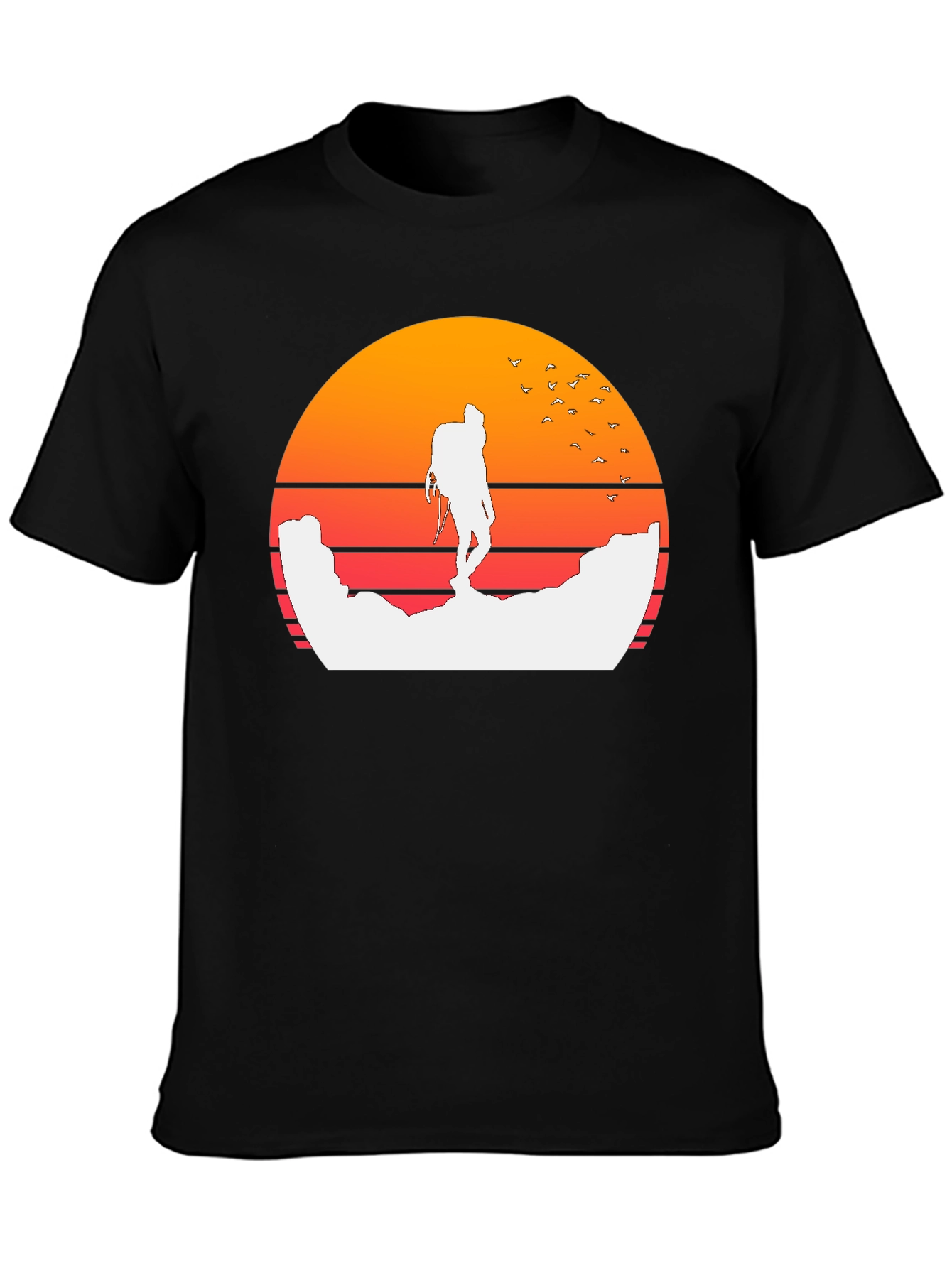 Sunset Hiker Graphic Tee - Adventure Ready!