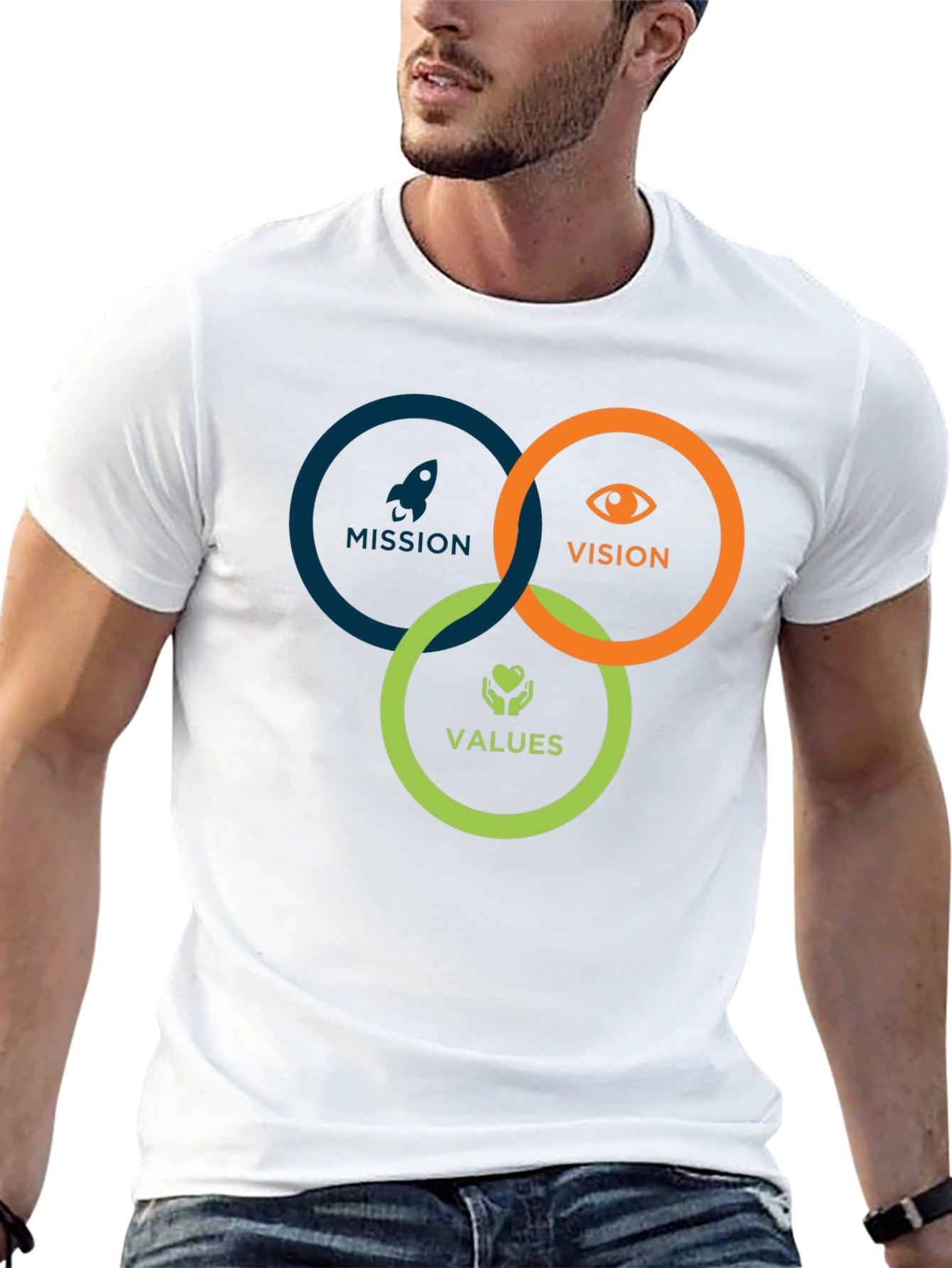 Mission Vision Values Graphic T-Shirt