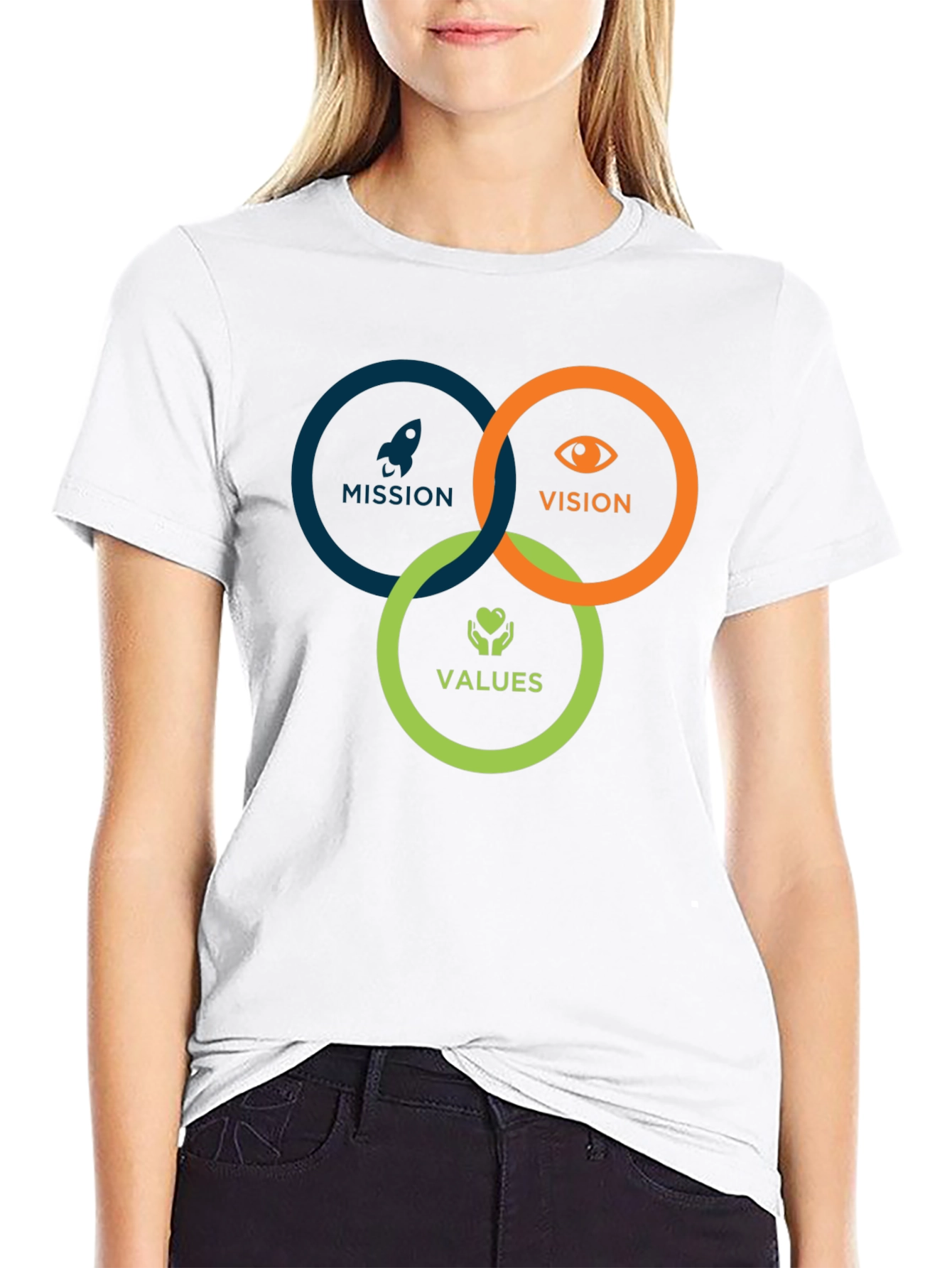 Mission Vision Values Graphic T-Shirt