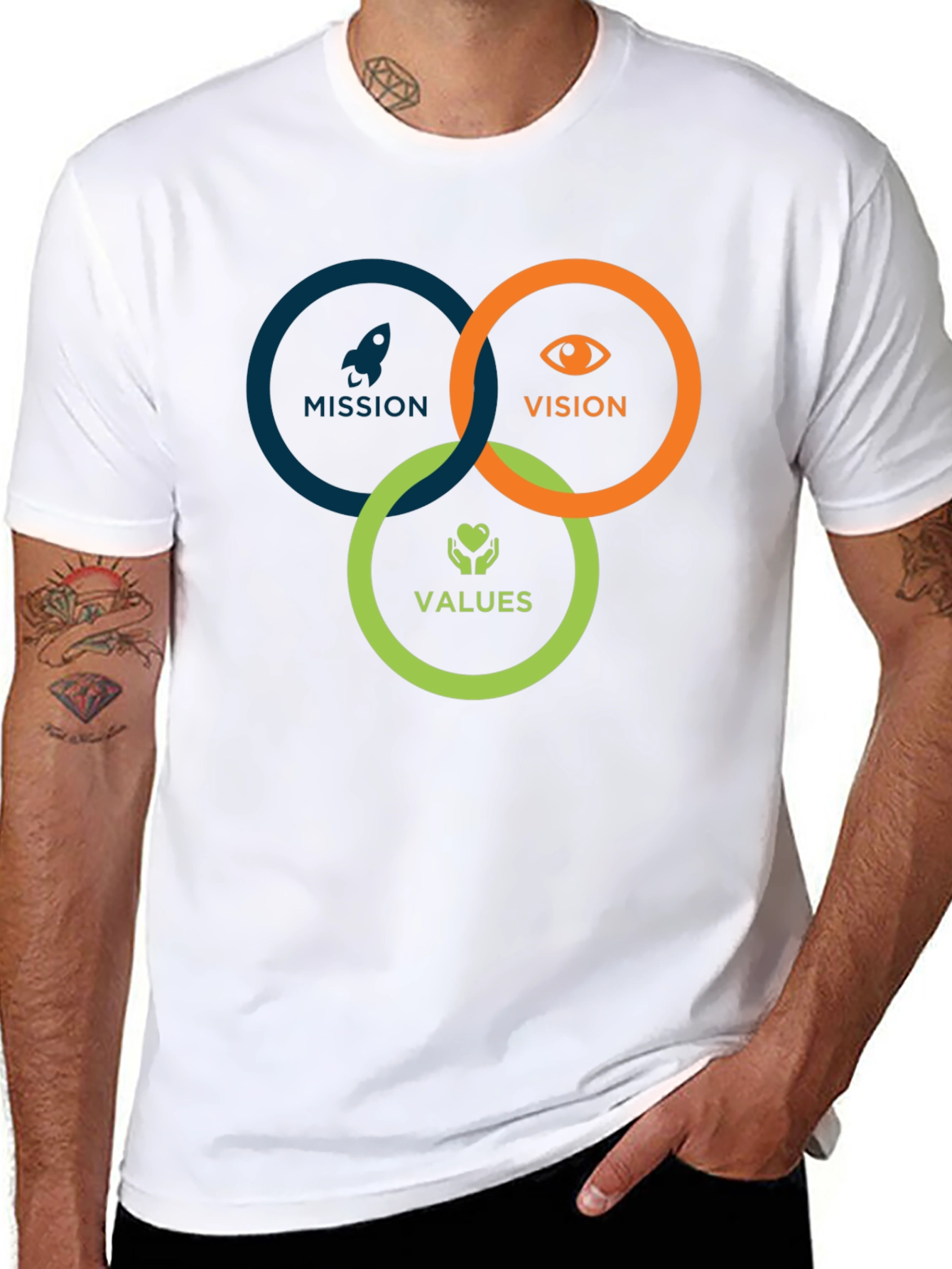 Mission Vision Values Graphic T-Shirt
