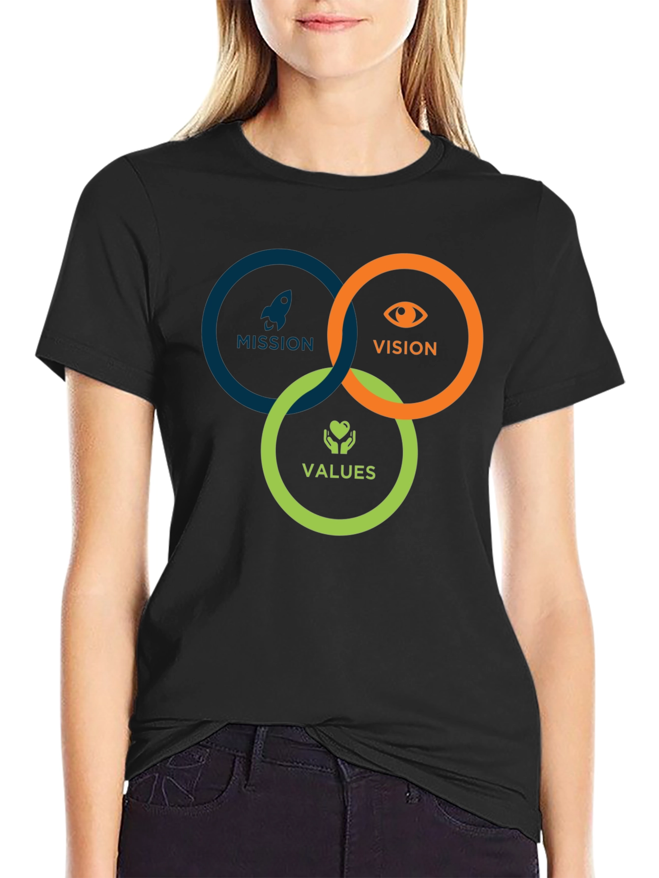Mission Vision Values Graphic T-Shirt
