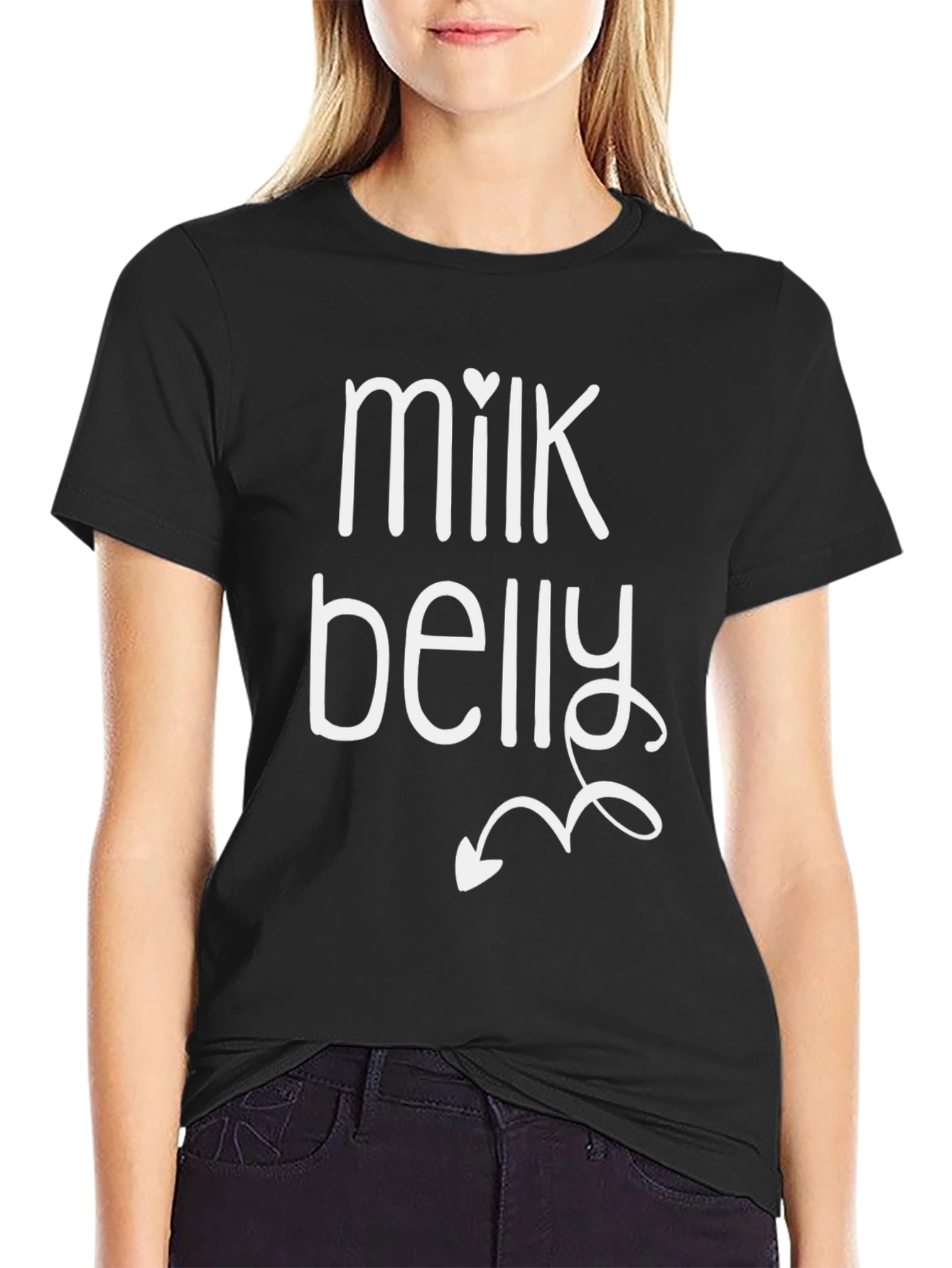 Milk Belly Funny Graphic T-Shirt