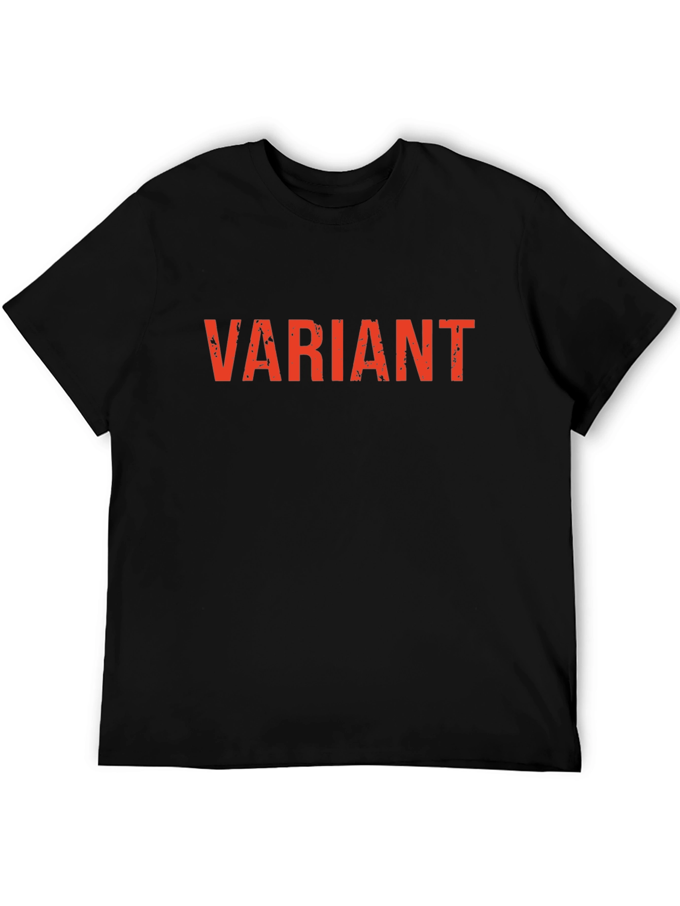 Variant Graphic Tee - Black Cotton Casual T-Shirt