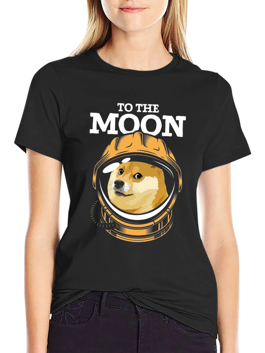 To The Moon Doge T-Shirt - Crypto Meme Tee