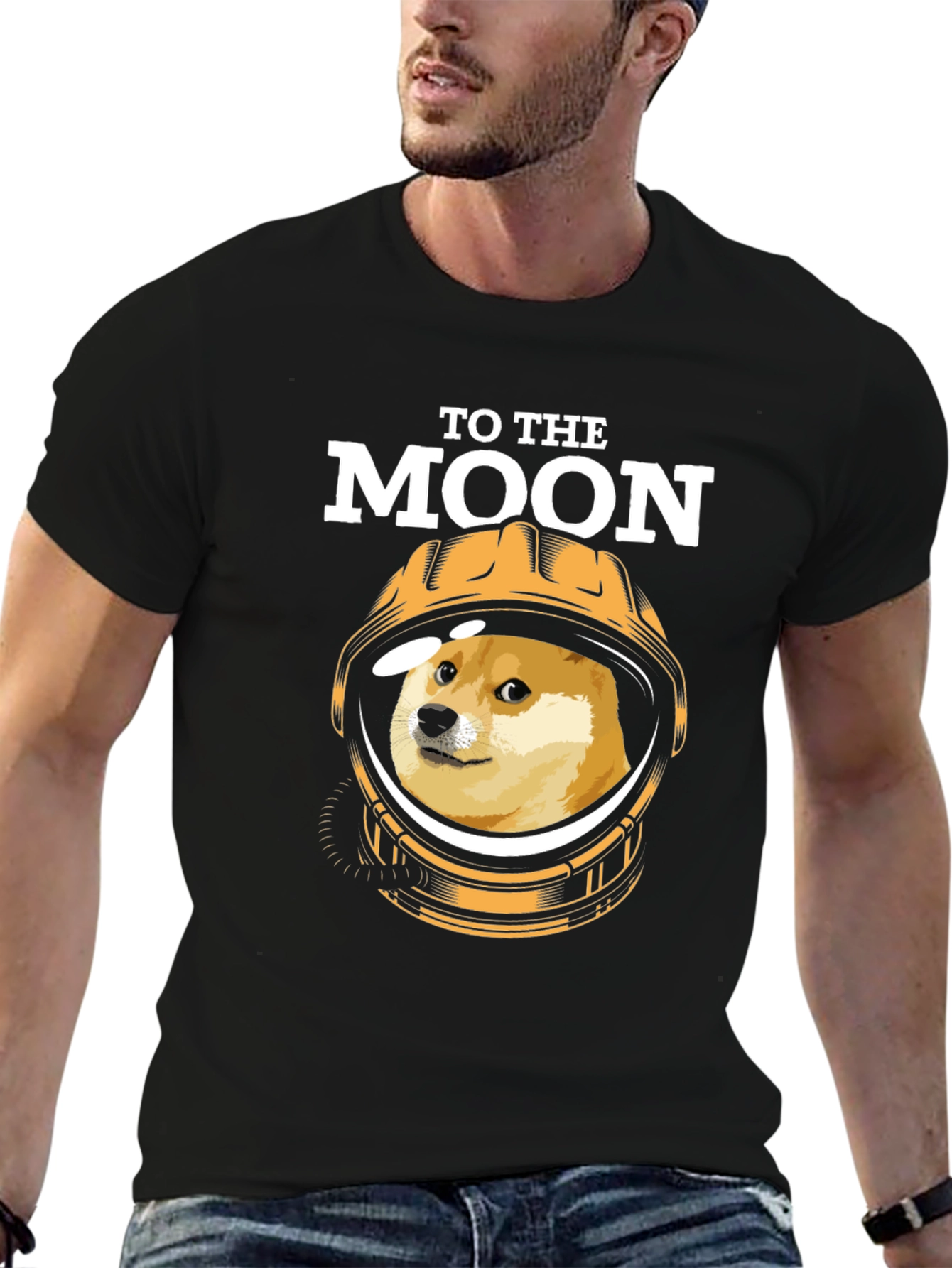 To The Moon Doge T-Shirt - Crypto Meme Tee