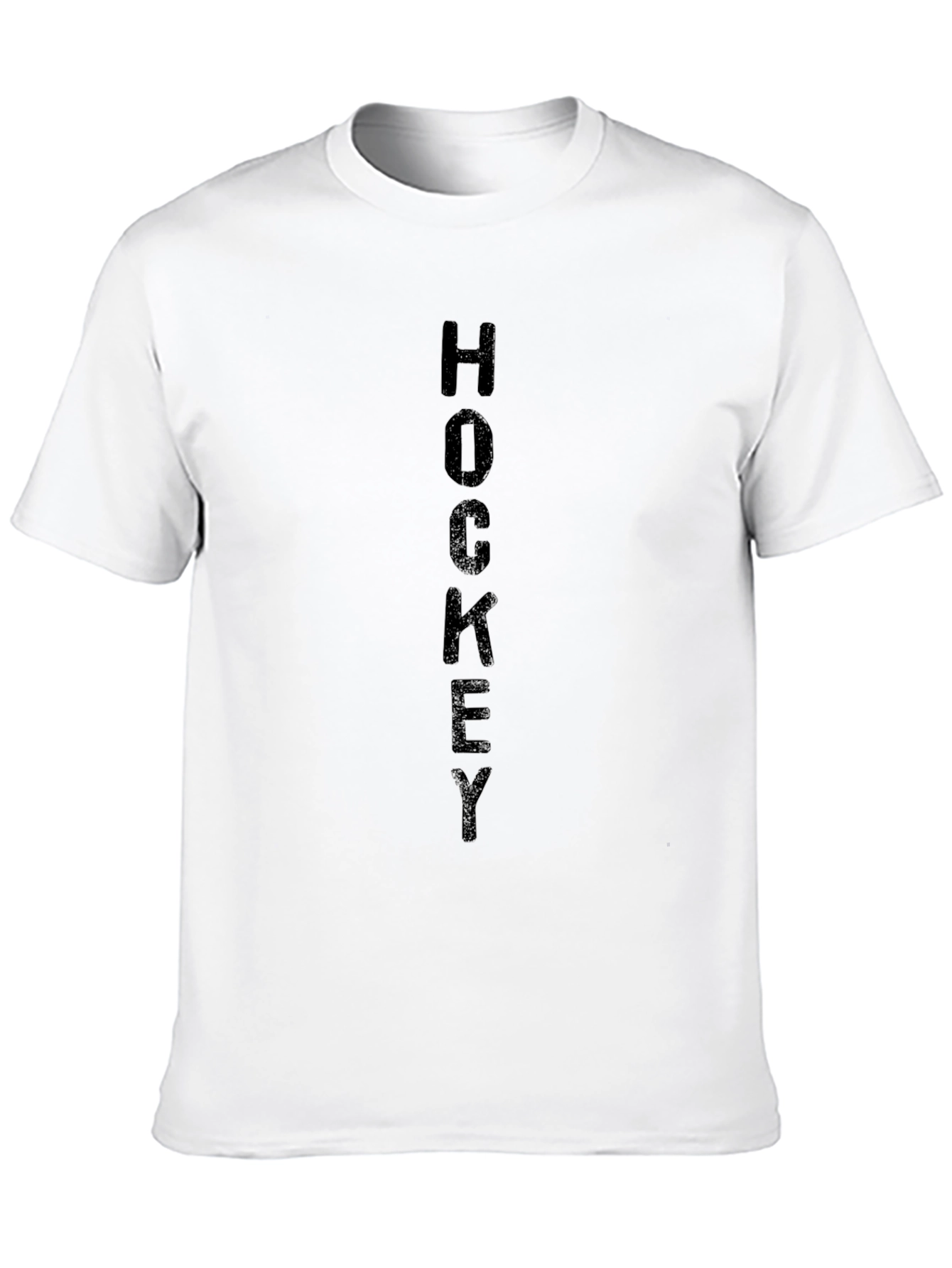 Hockey Word Art Graphic Tee - Black