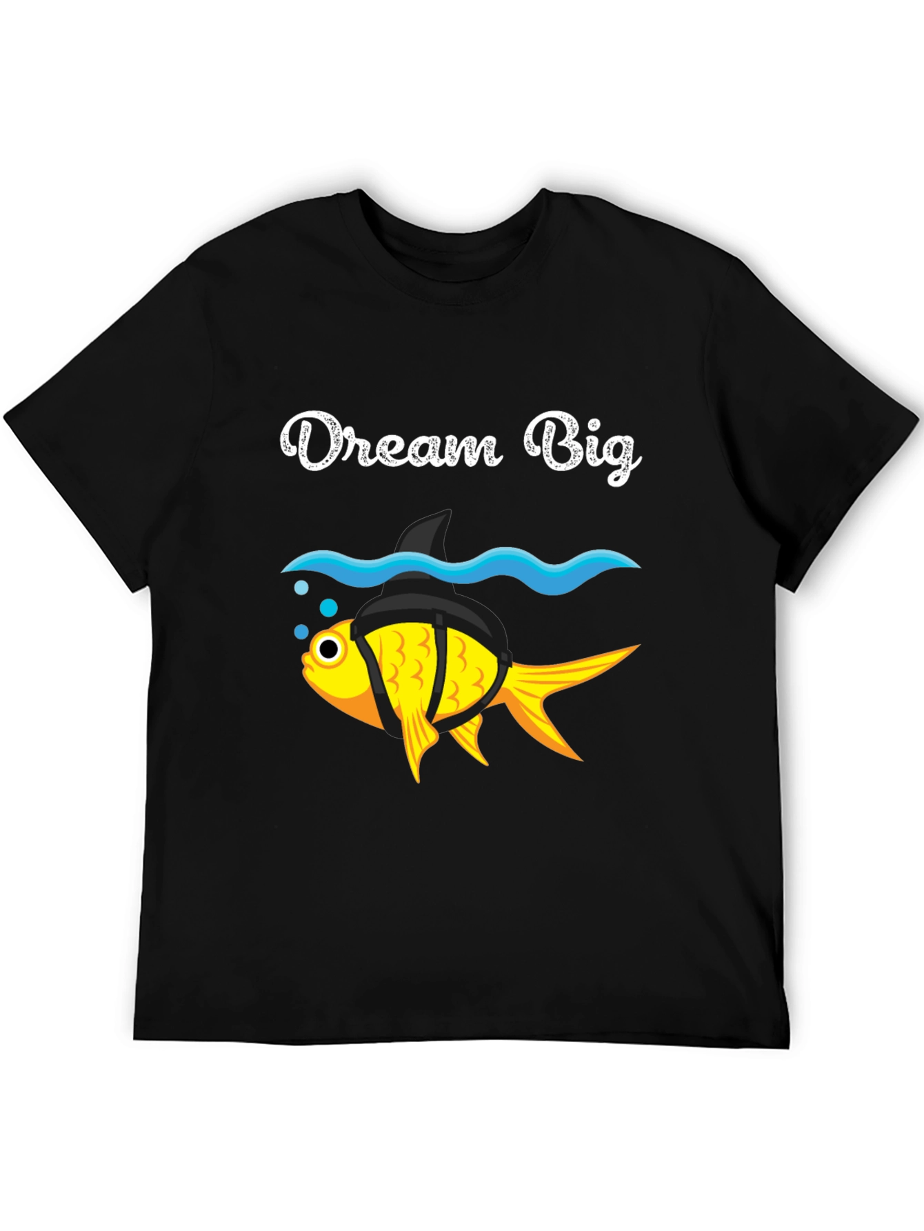 Dream Big Goldfish Shark Fin Funny T-Shirt