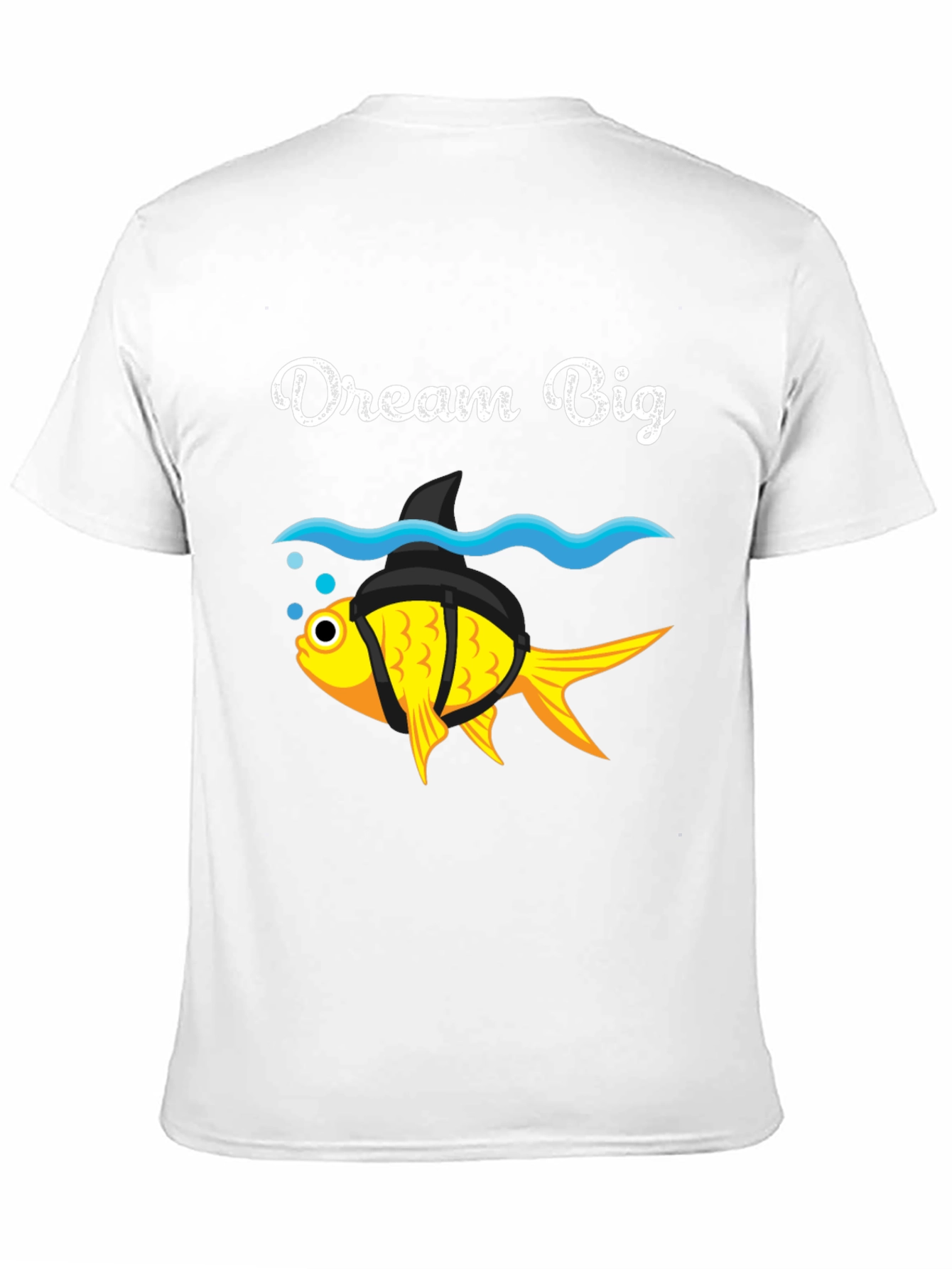 Dream Big Goldfish Shark Fin Funny T-Shirt