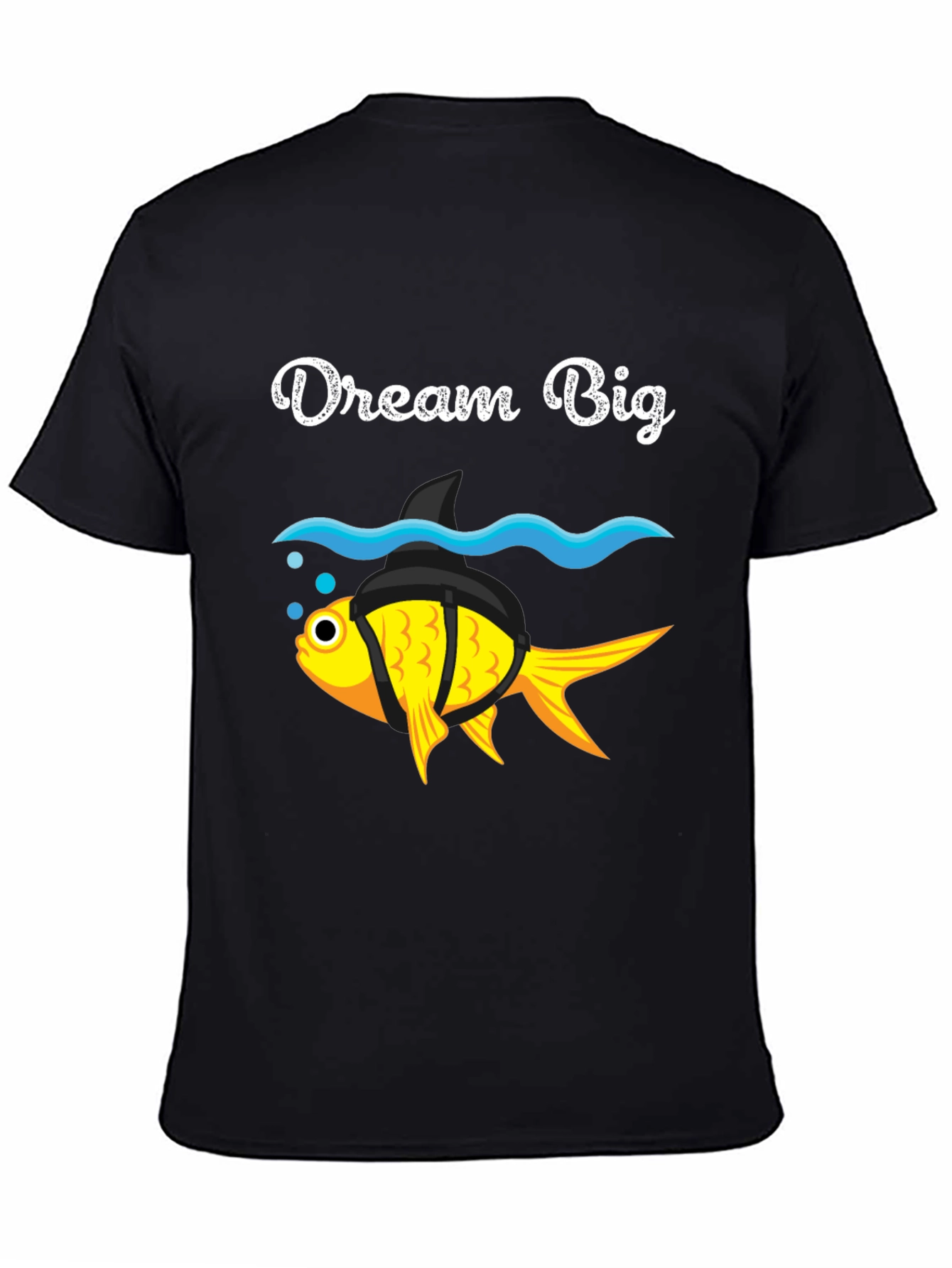 Dream Big Goldfish Shark Fin Funny T-Shirt
