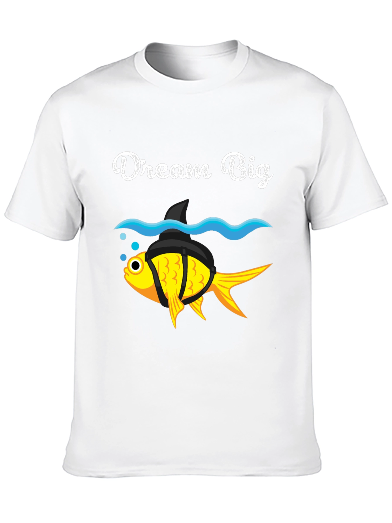 Dream Big Goldfish Shark Fin Funny T-Shirt