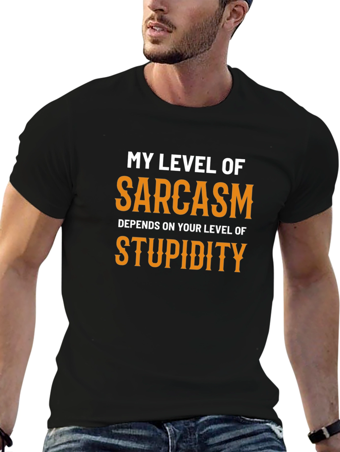 Sarcastic Graphic Tee - My Level of Sarcasm