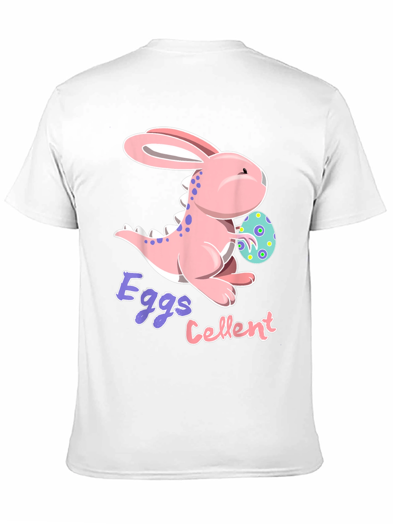 Easter Dino-Bunny Eggs-Cellent Black T-Shirt