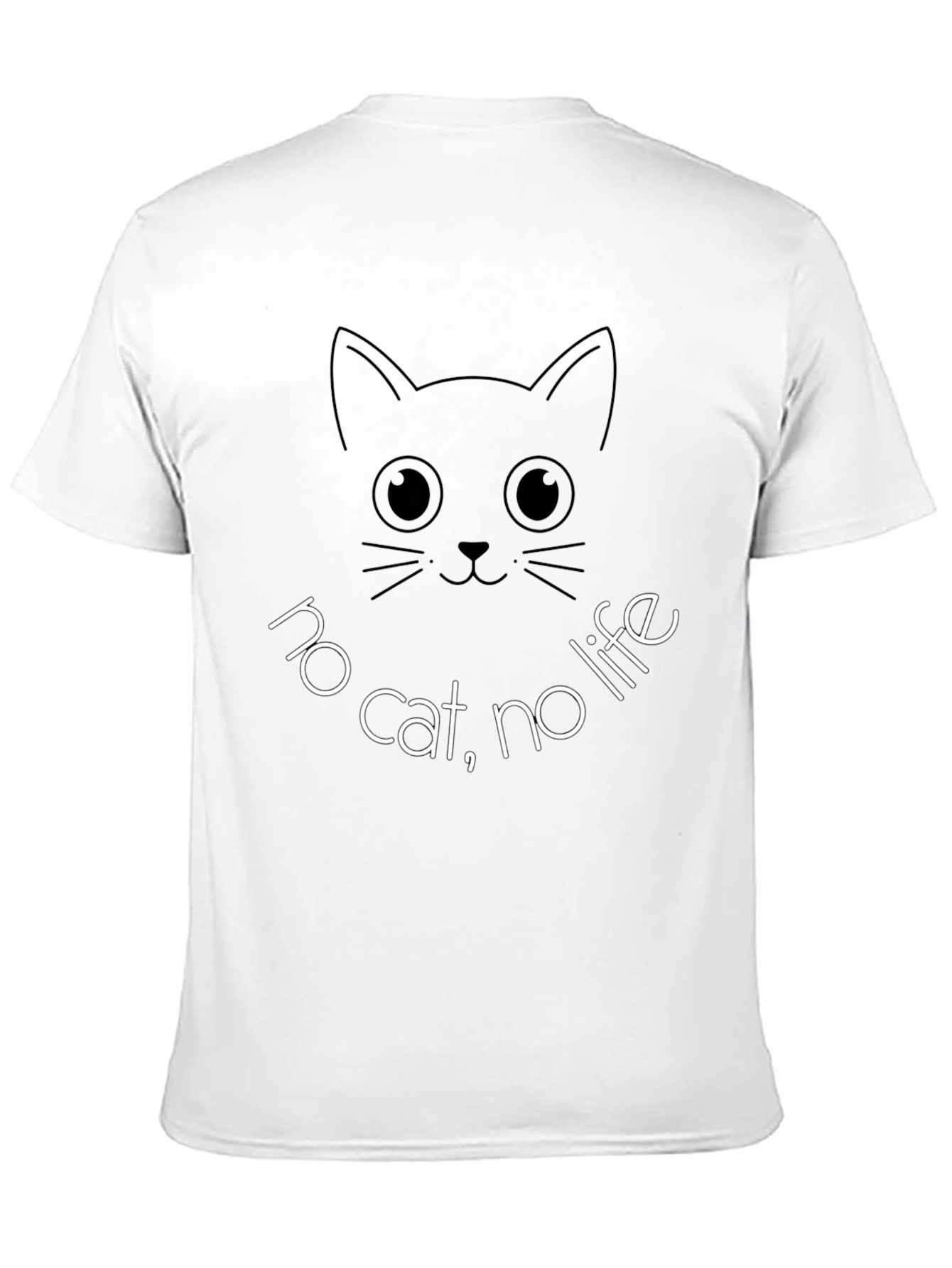 No Cat No Life T-Shirt Funny Cat Lover Tee