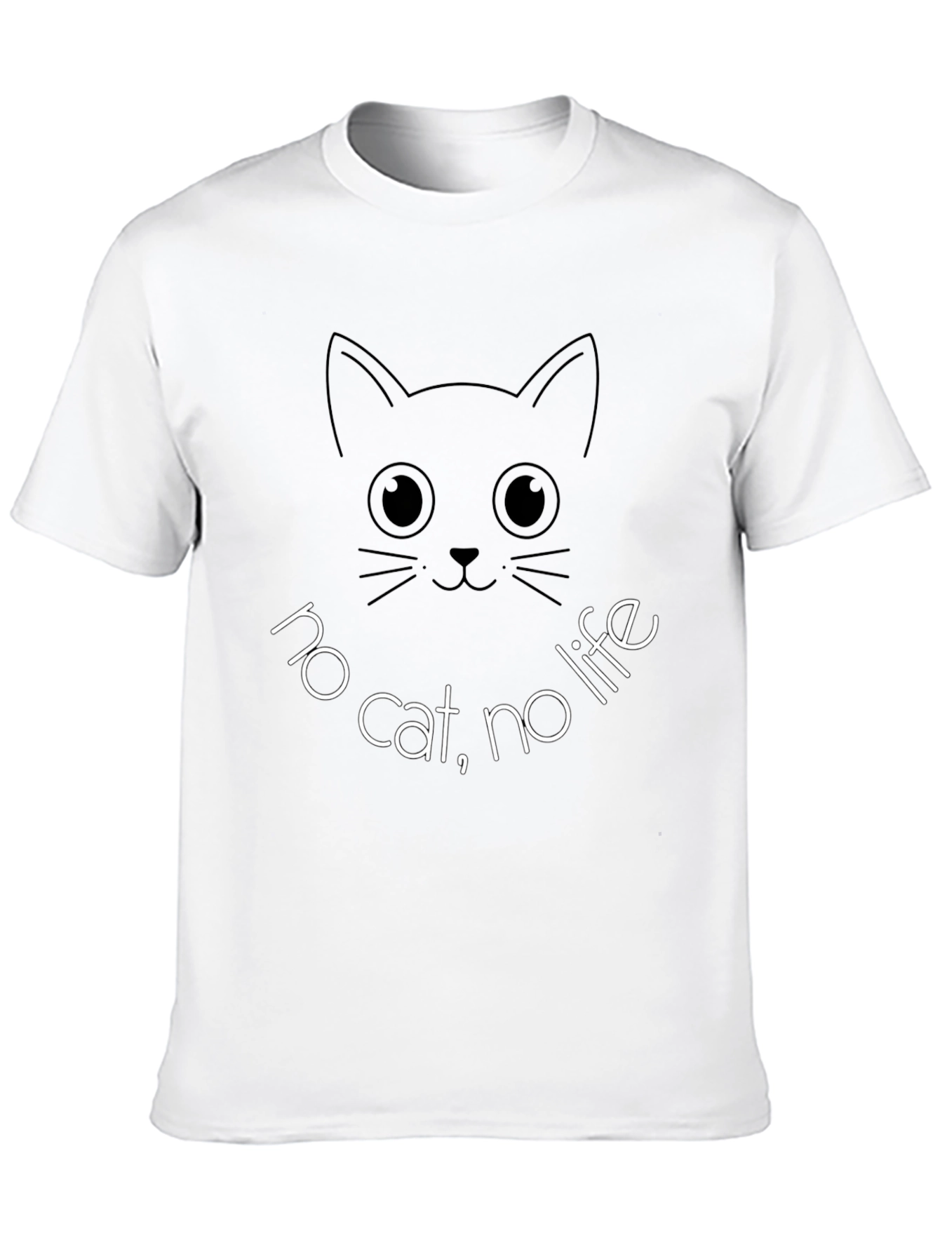 No Cat No Life T-Shirt Funny Cat Lover Tee