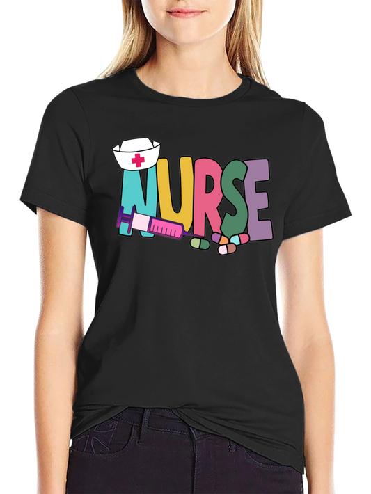 Colorful Nurse T-Shirt for Healthcare Heroes