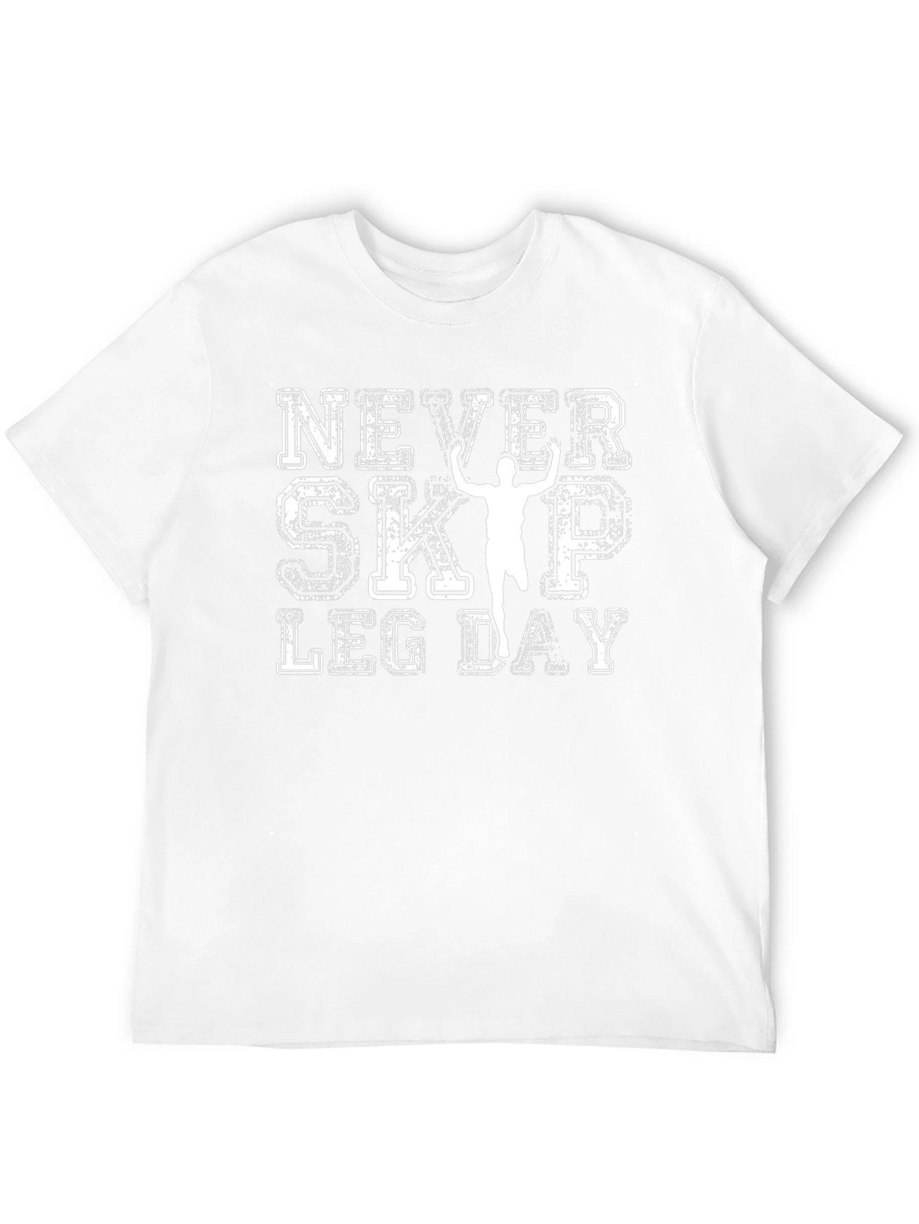 Never Skip Leg Day Black Graphic Tee