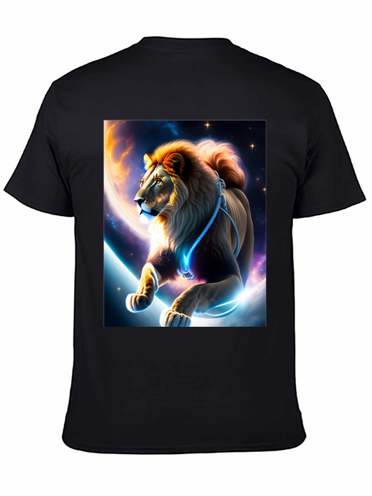 Astral Lion Graphic Tee - Black