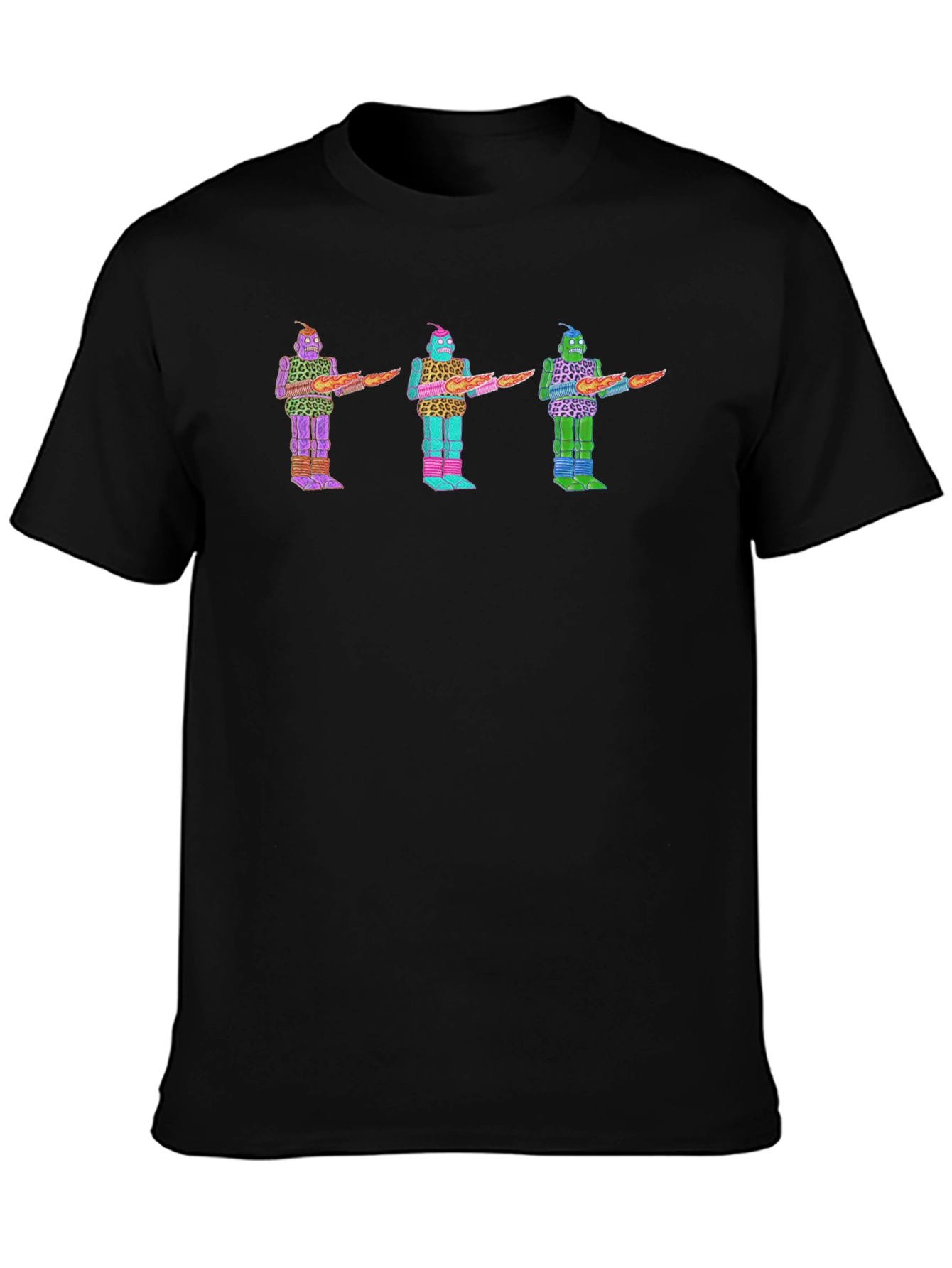 Retro Robot T-Shirt - Funky Graphic Tee