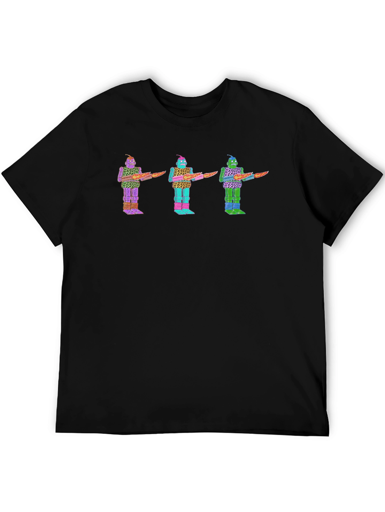Retro Robot T-Shirt - Funky Graphic Tee