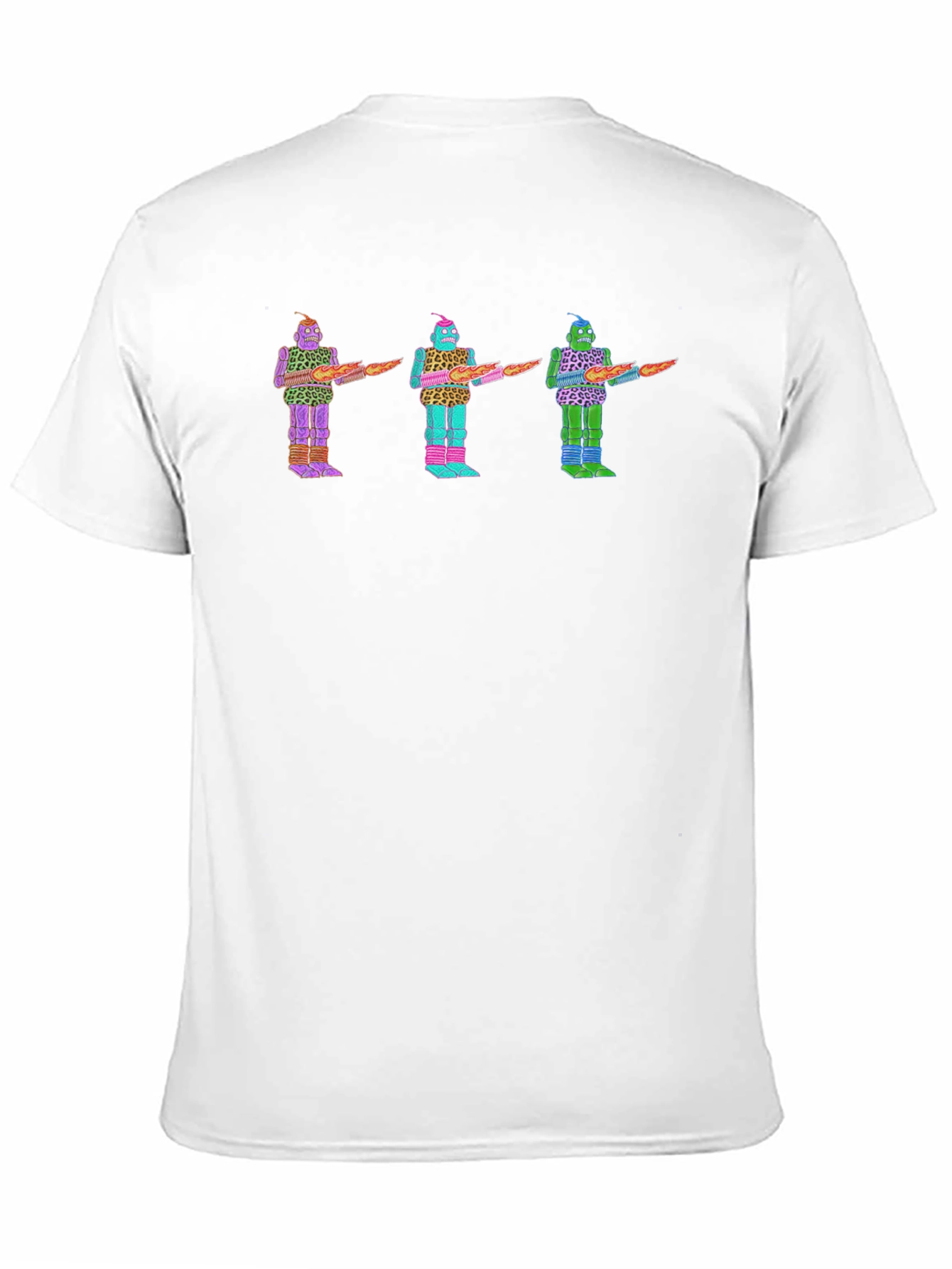 Retro Robot T-Shirt - Funky Graphic Tee