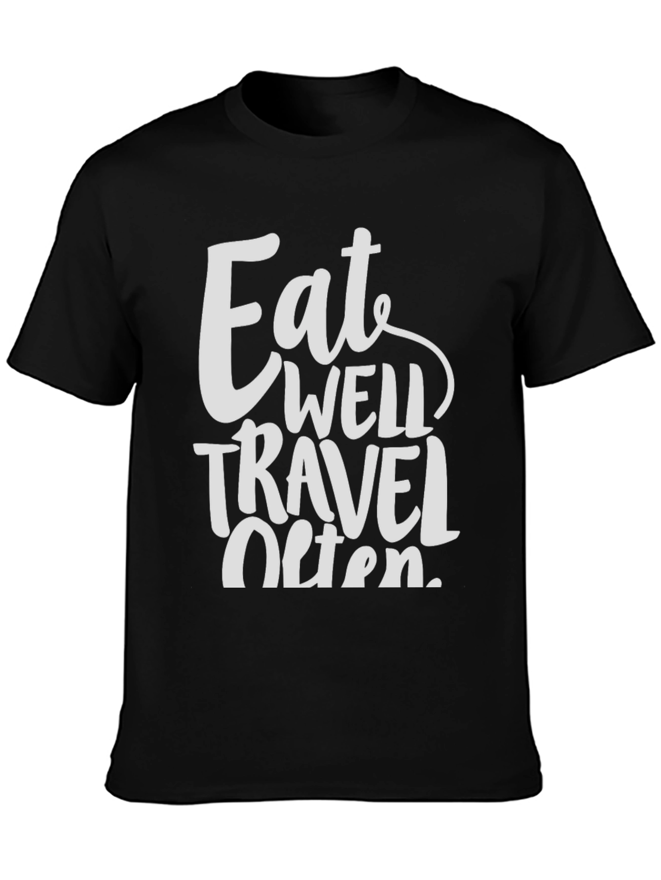 Eat Well Travel Often T-Shirt - Stylish Adventure Tee
