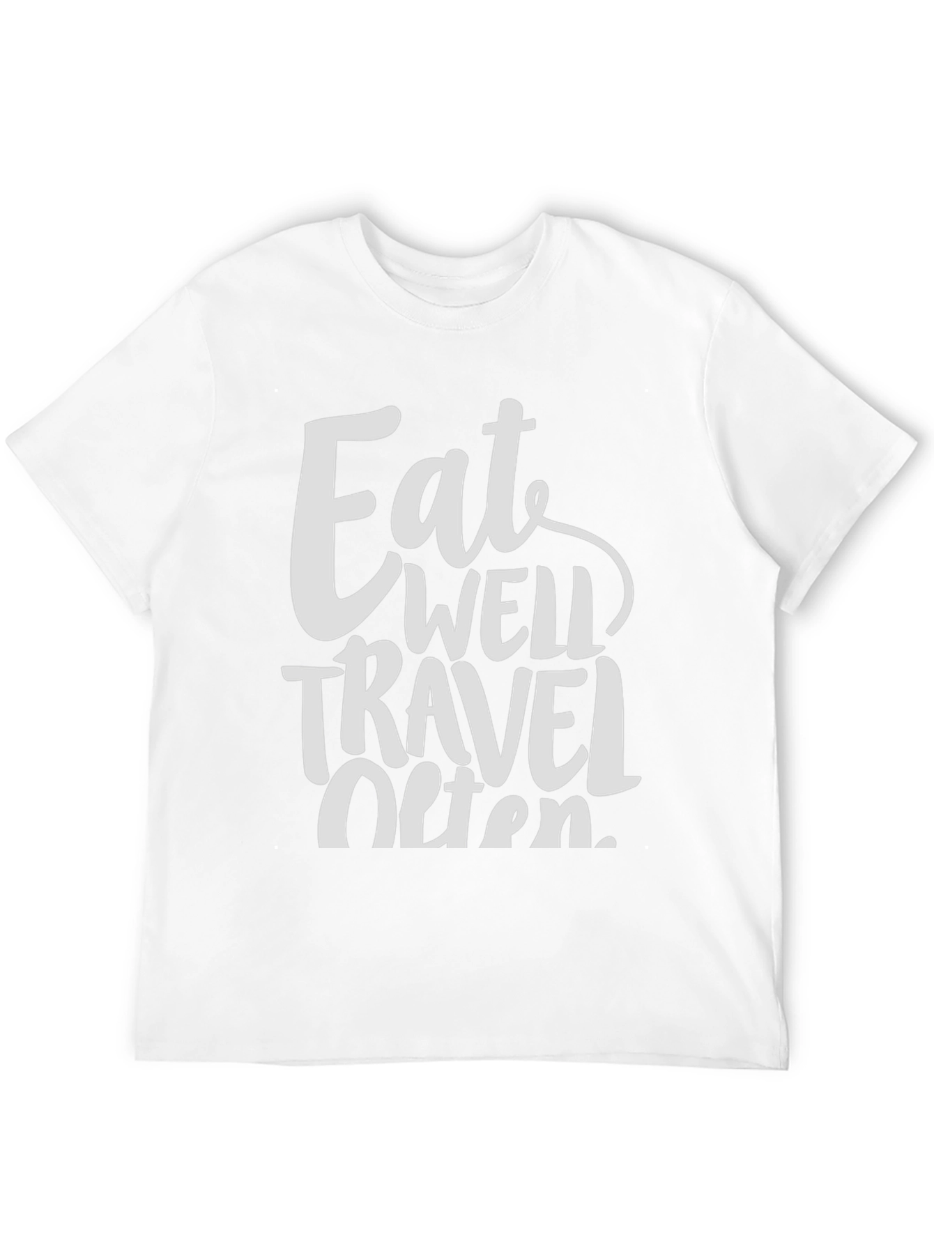 Eat Well Travel Often T-Shirt - Stylish Adventure Tee