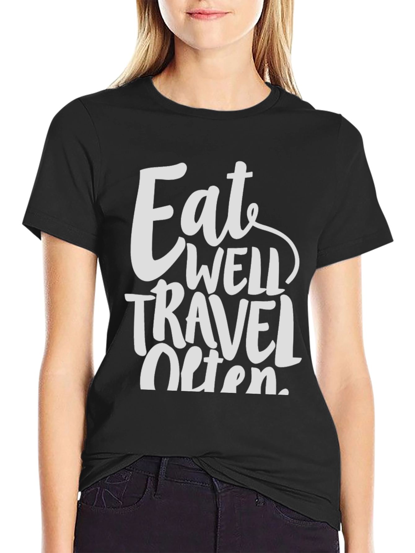 Eat Well Travel Often T-Shirt - Stylish Adventure Tee