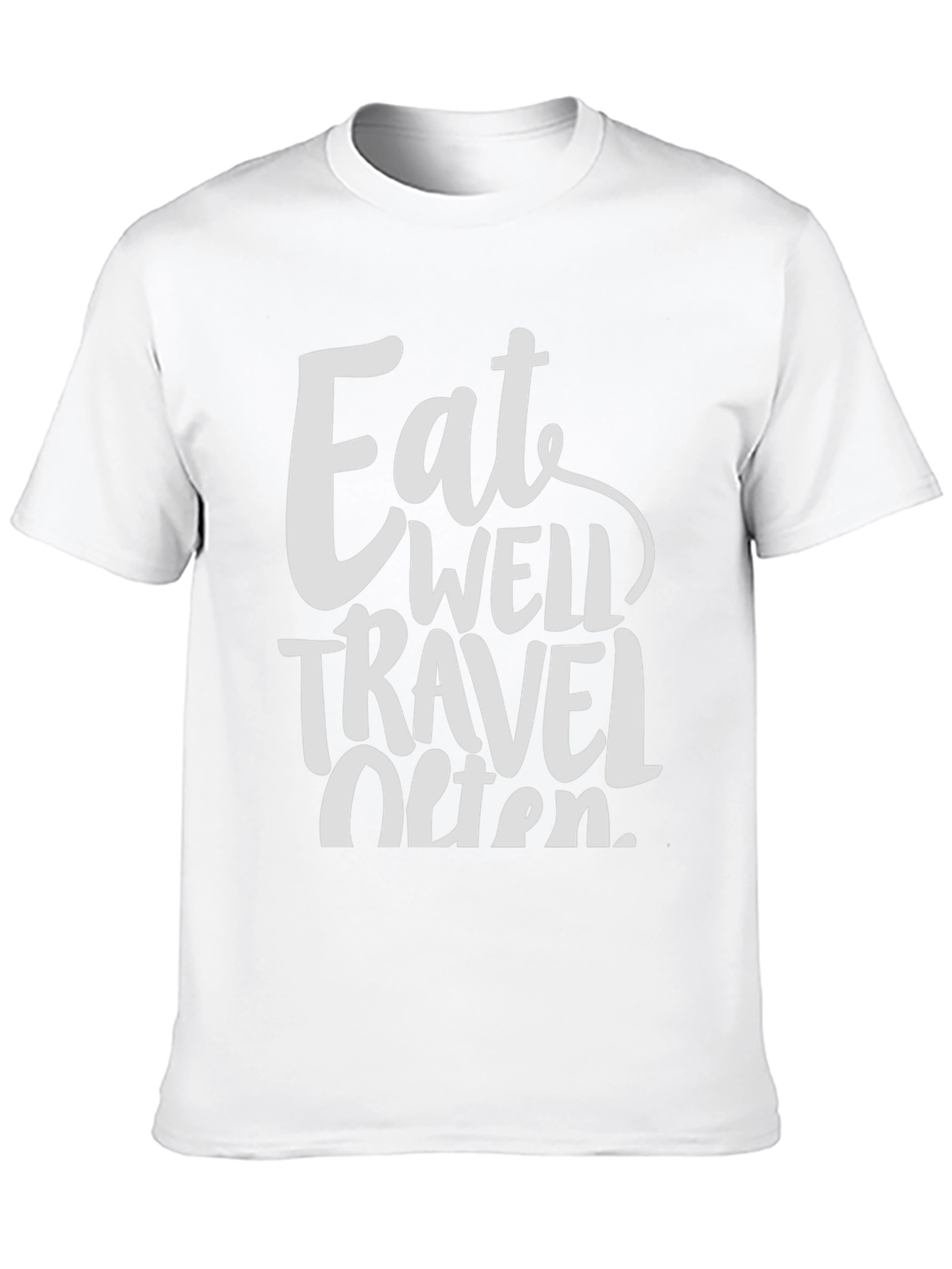 Eat Well Travel Often T-Shirt - Stylish Adventure Tee