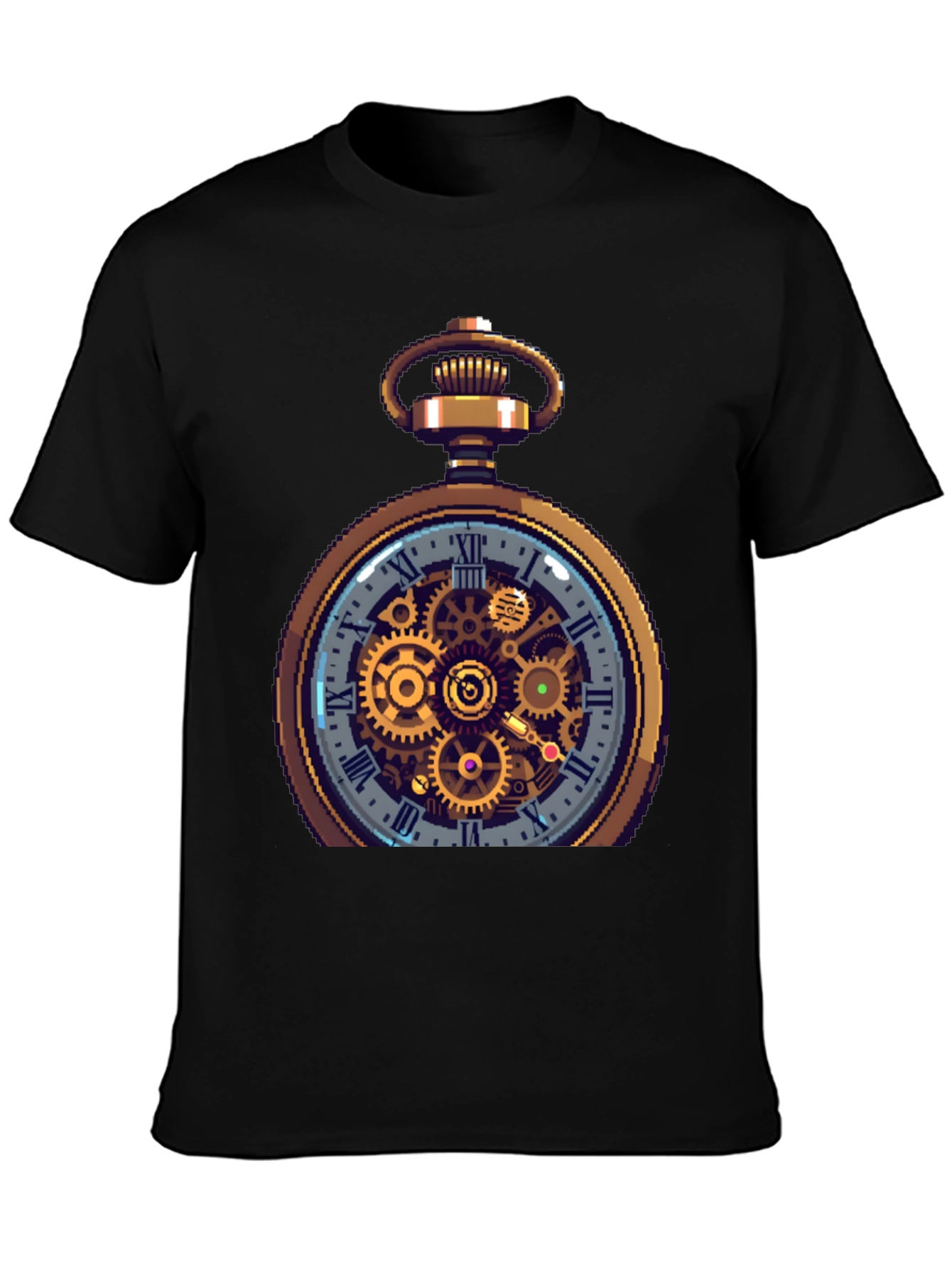 Steampunk Pocket Watch Design T-Shirt