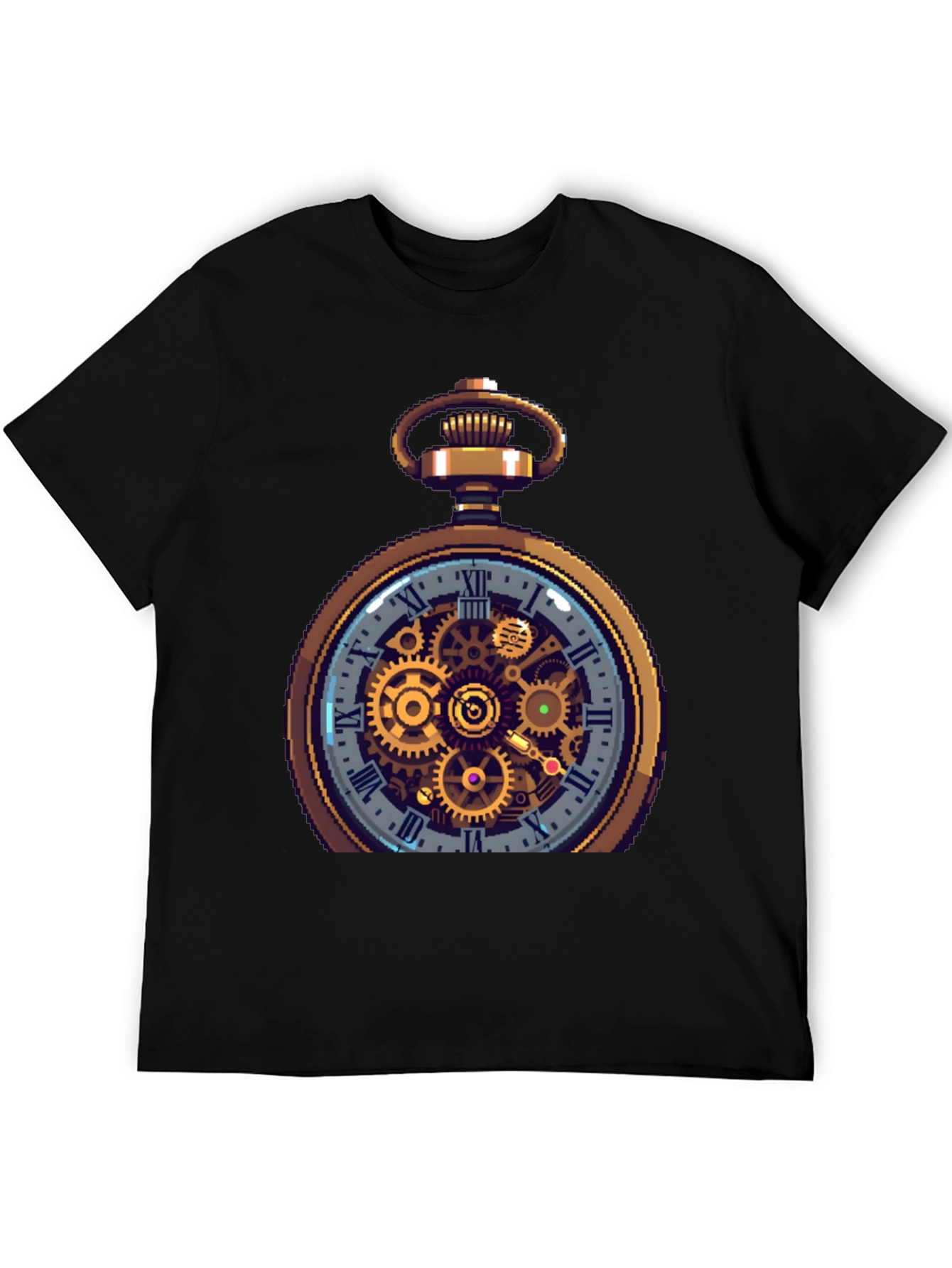 Steampunk Pocket Watch Design T-Shirt