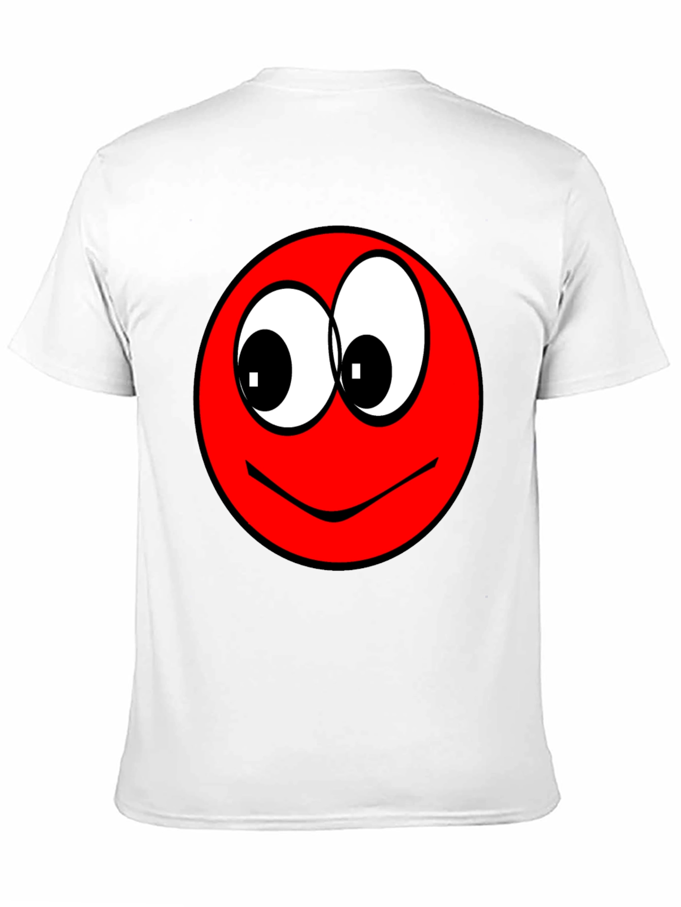 Funny Red Smiley Face Graphic T-Shirt