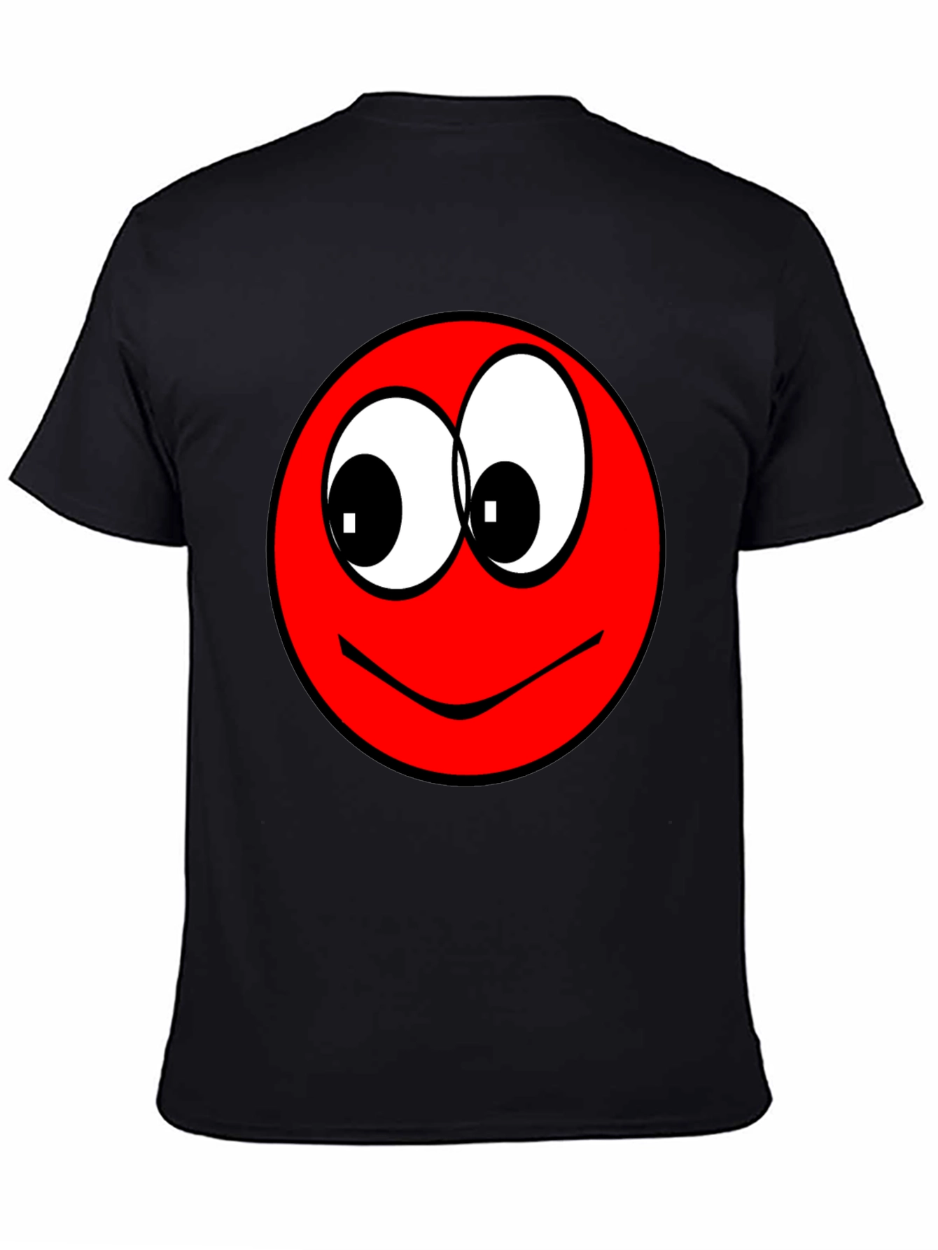 Funny Red Smiley Face Graphic T-Shirt