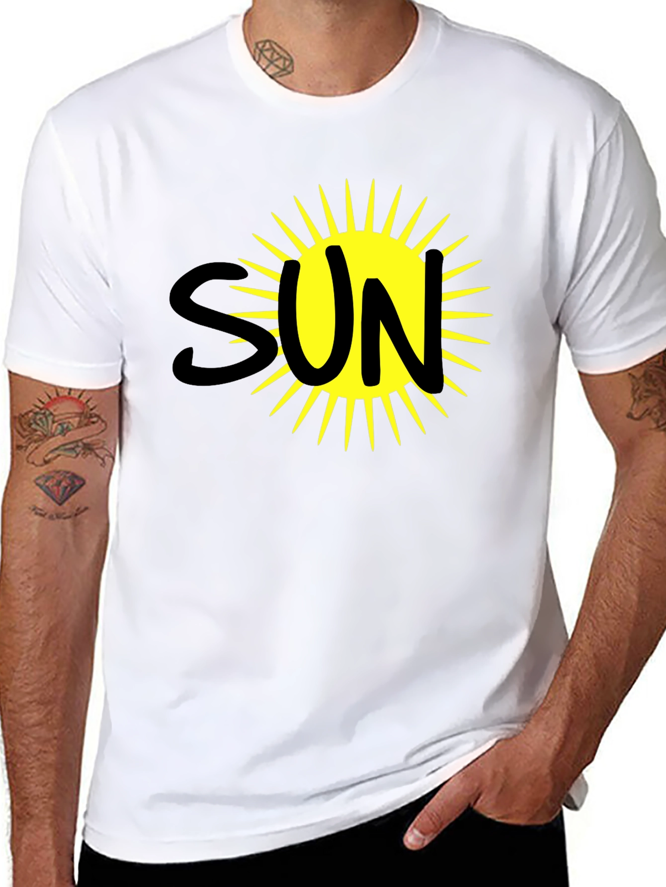 Sun Graphic Black T-Shirt