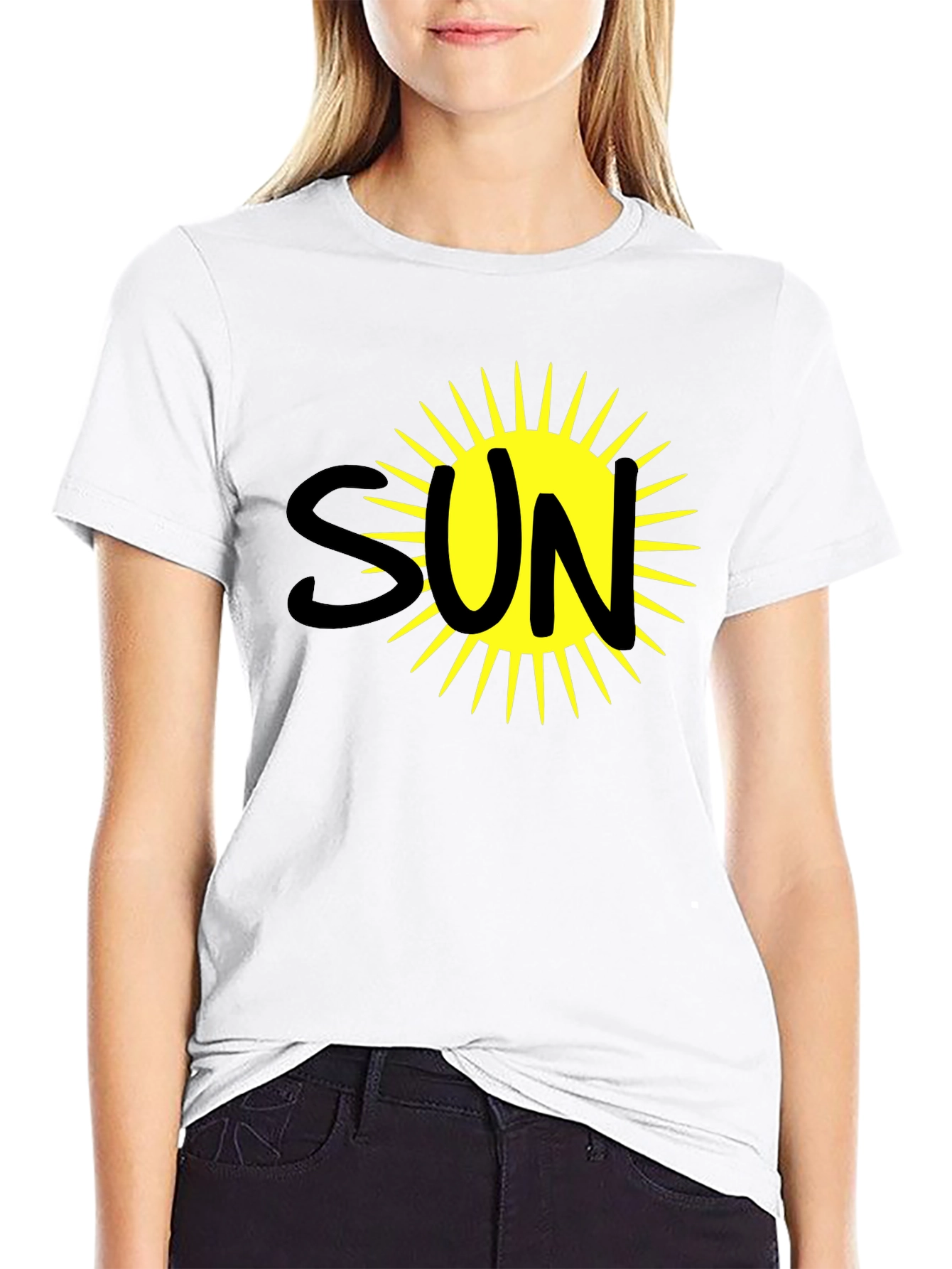 Sun Graphic Black T-Shirt