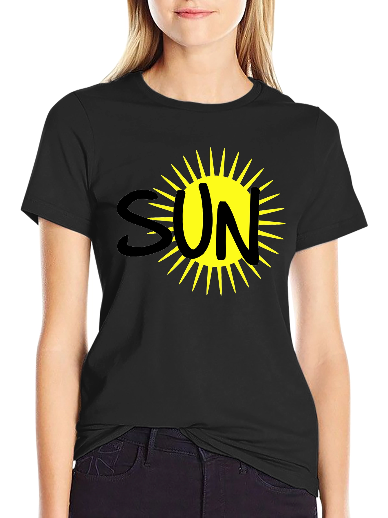 Sun Graphic Black T-Shirt