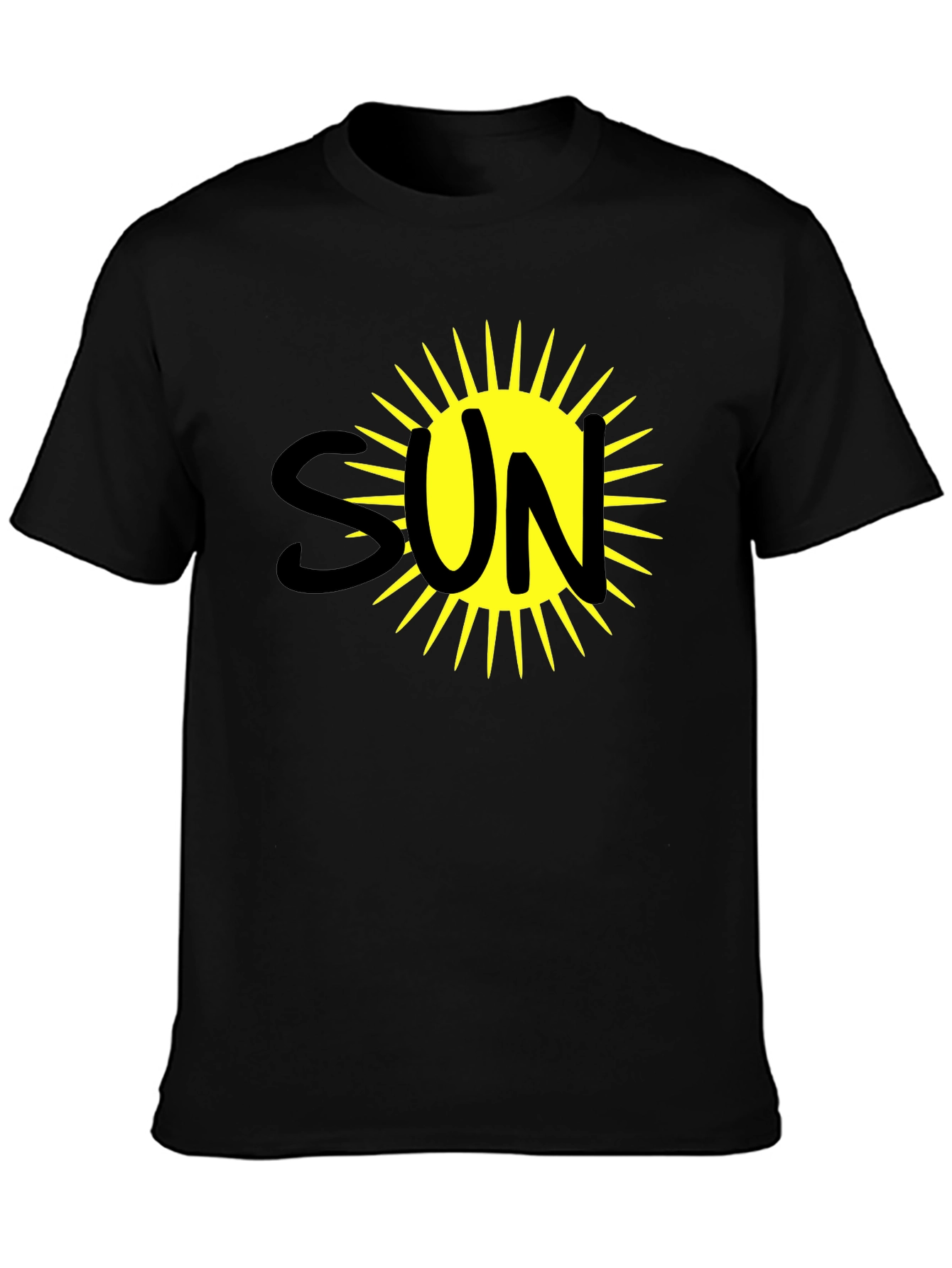 Sun Graphic Black T-Shirt