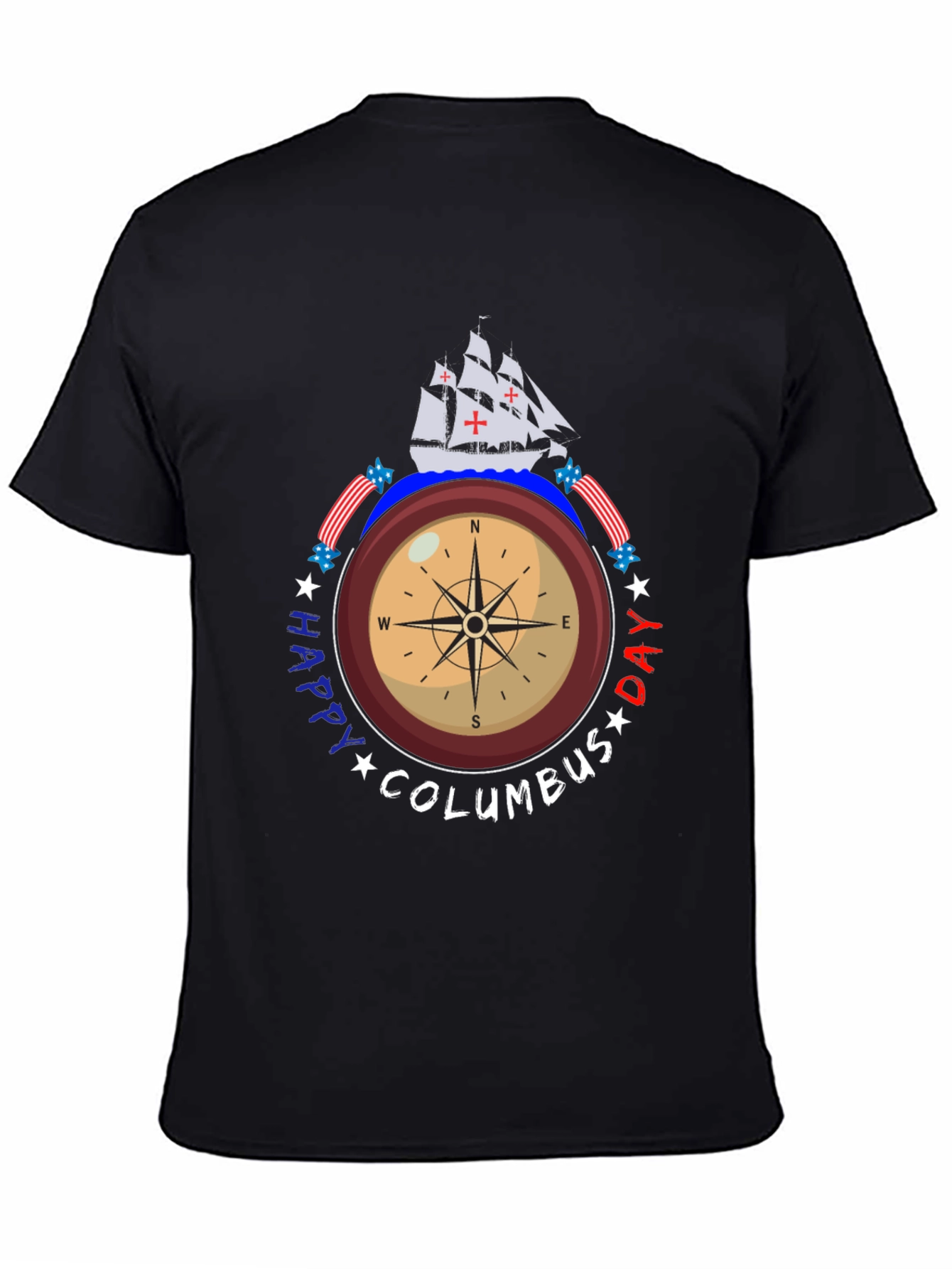 Happy Columbus Day Compass T-Shirt