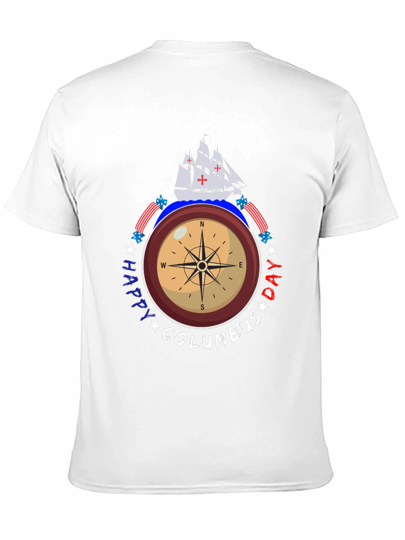 Happy Columbus Day Compass T-Shirt