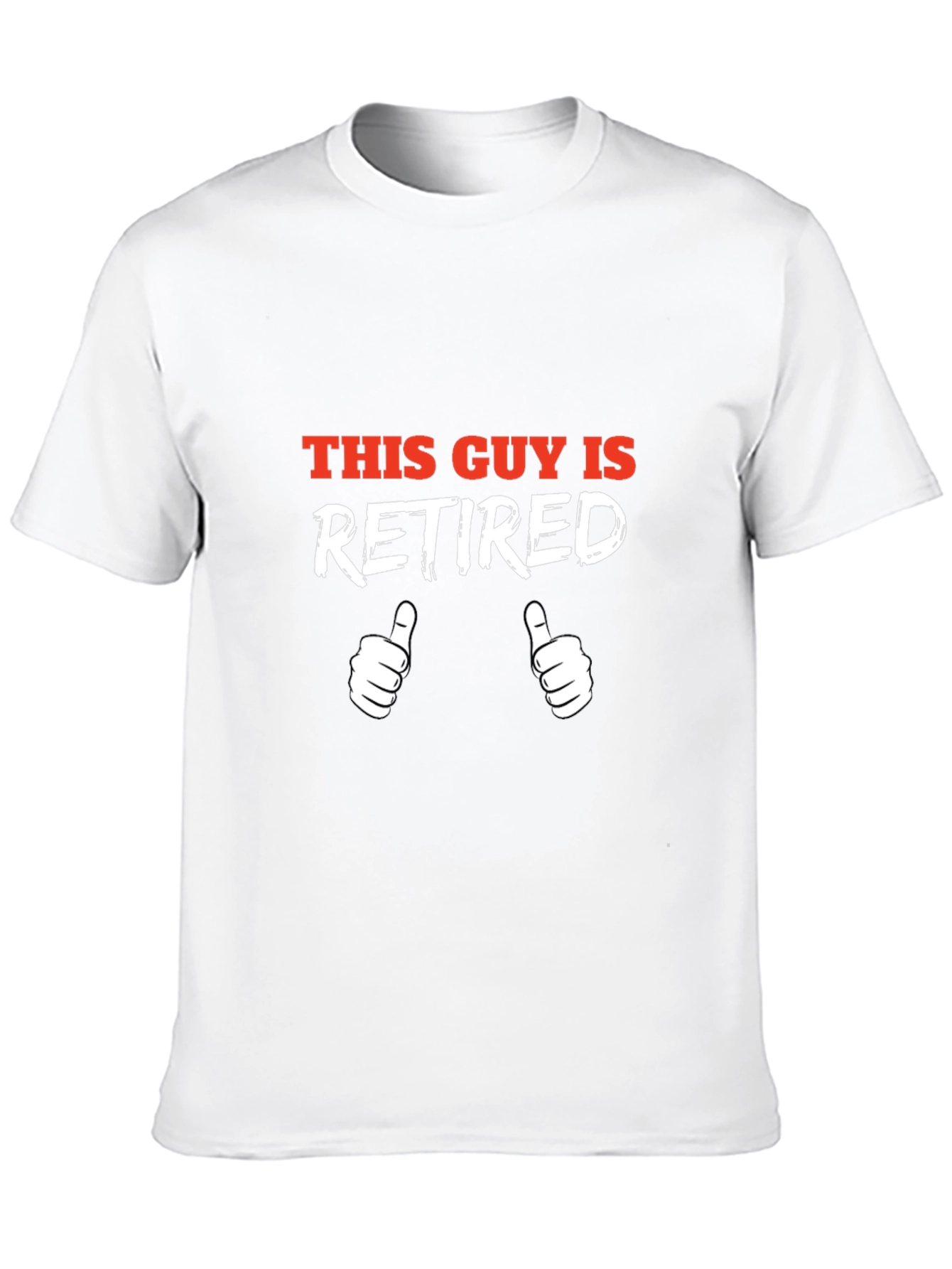 Retired Guy Graphic Tee - Black Cotton T-Shirt