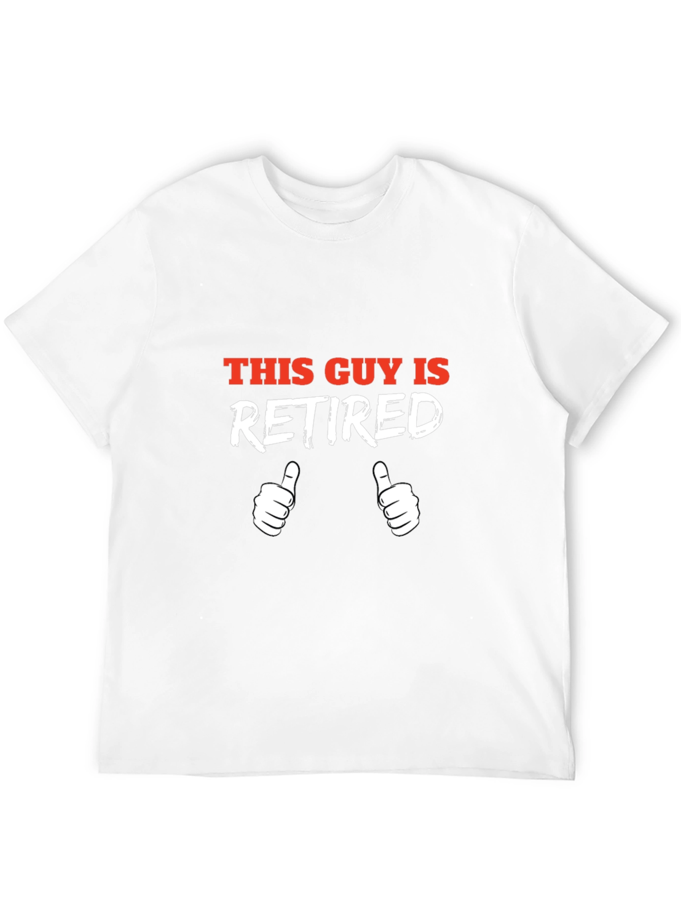 Retired Guy Graphic Tee - Black Cotton T-Shirt