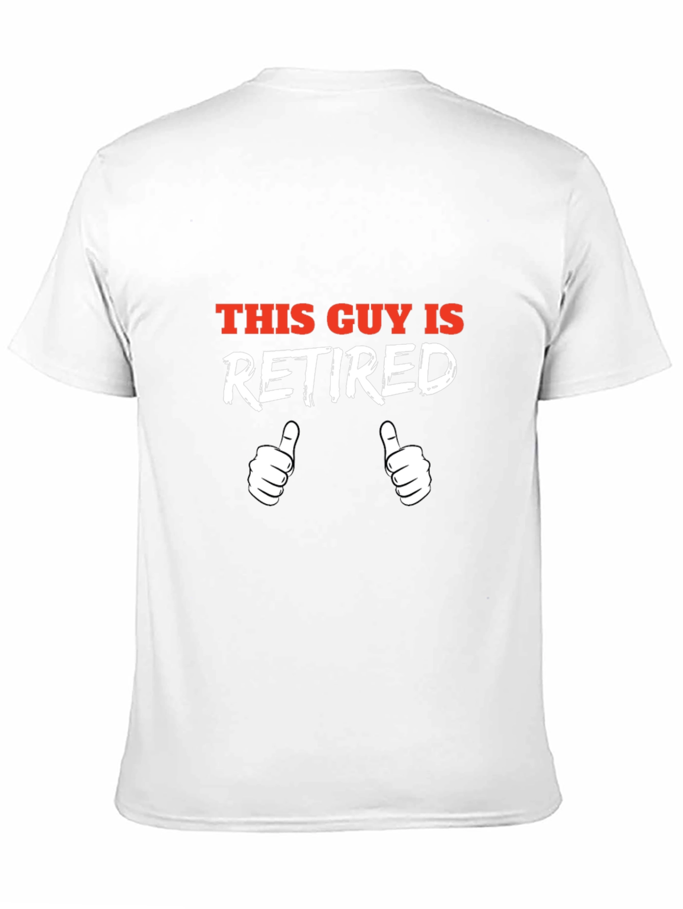 Retired Guy Graphic Tee - Black Cotton T-Shirt