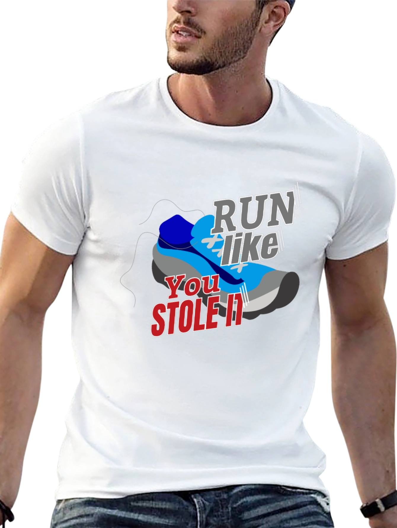 Run Like You Stole It T-Shirt - Athletes Tee