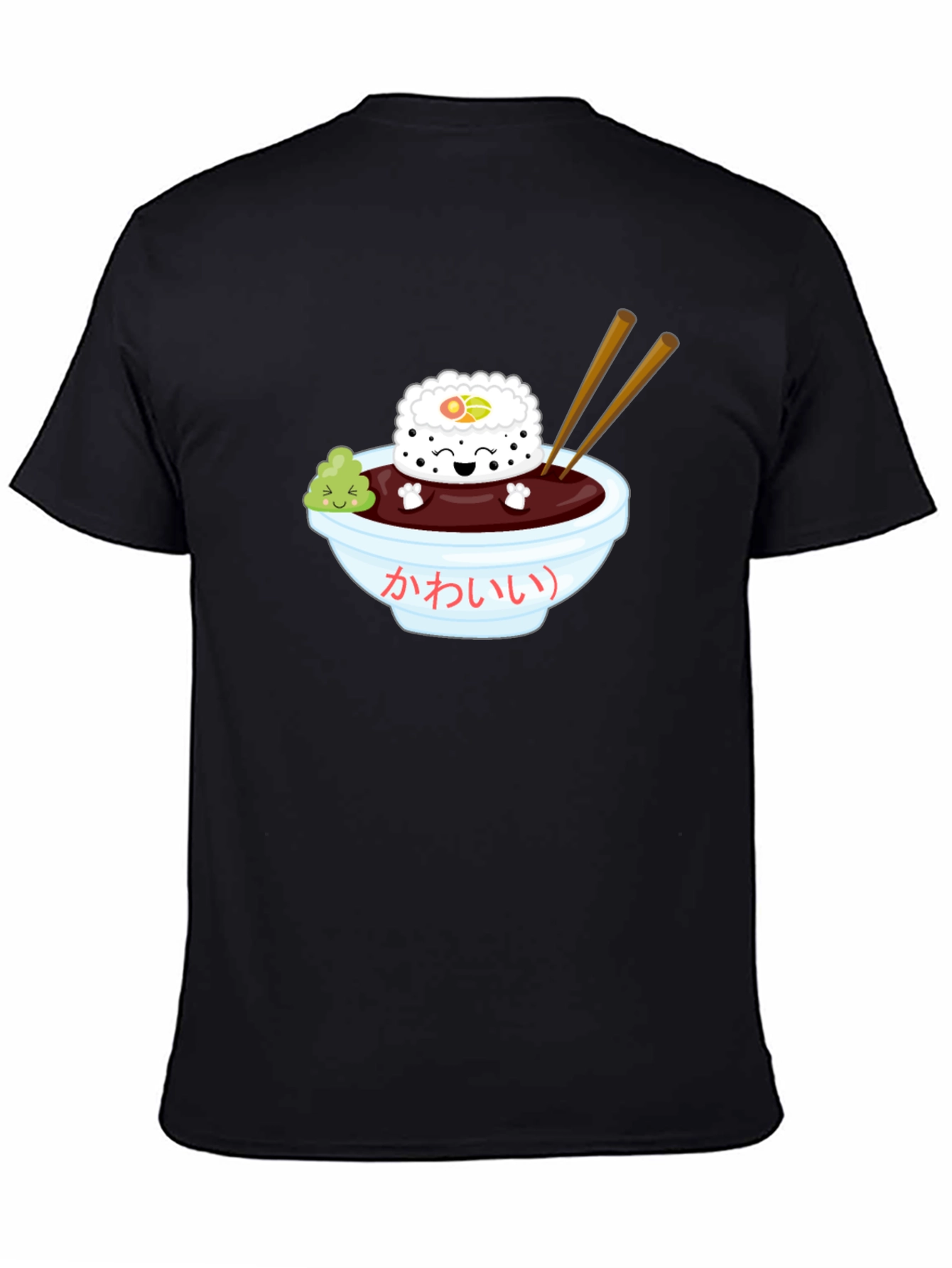 Sushi Kawaii T-Shirt - Unisex Black Tee