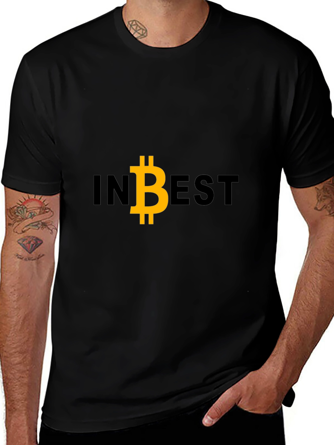 Invest in Bitcoin Black Tee