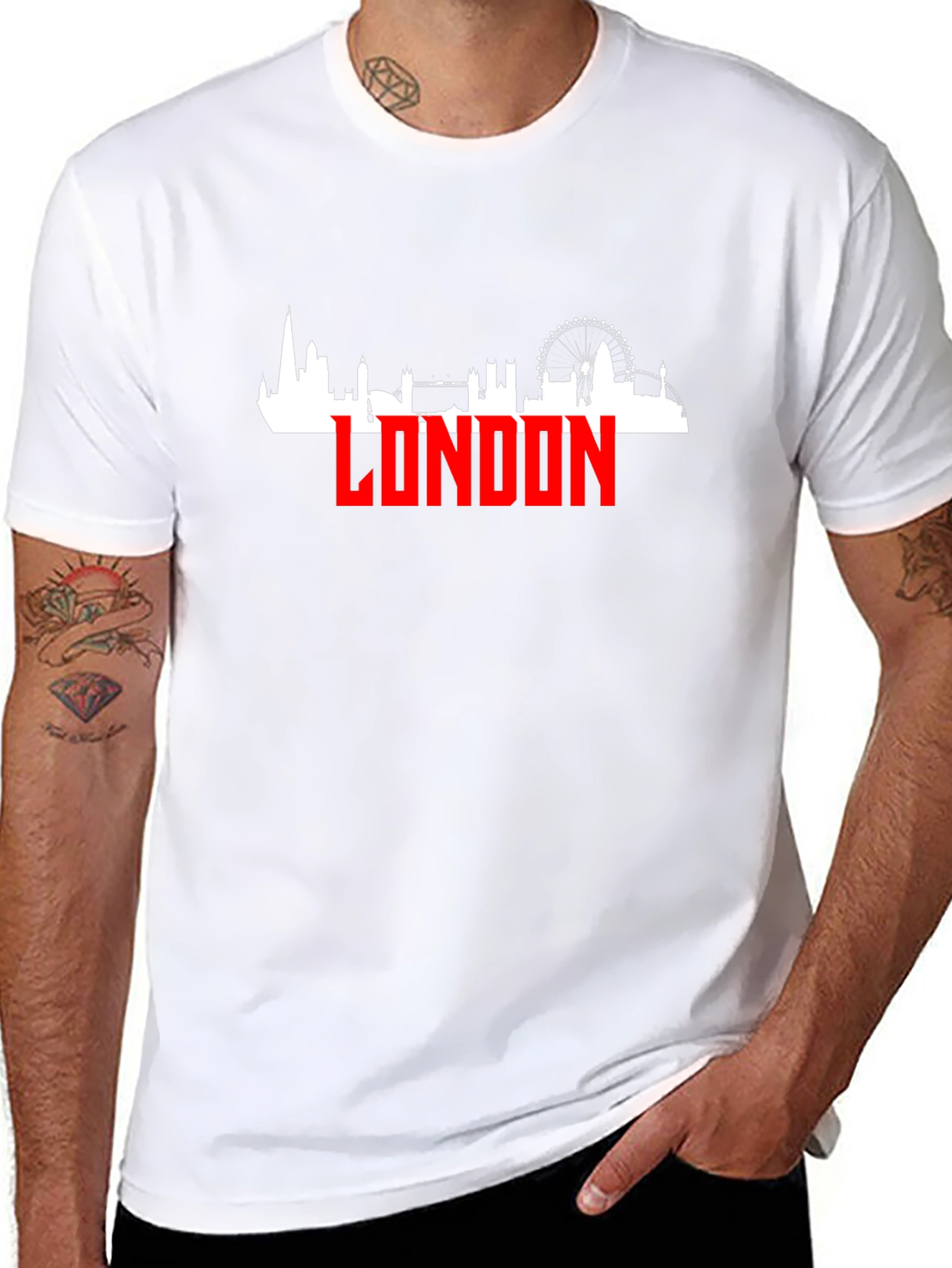 London Skyline Graphic Tee - Cityscape T-Shirt