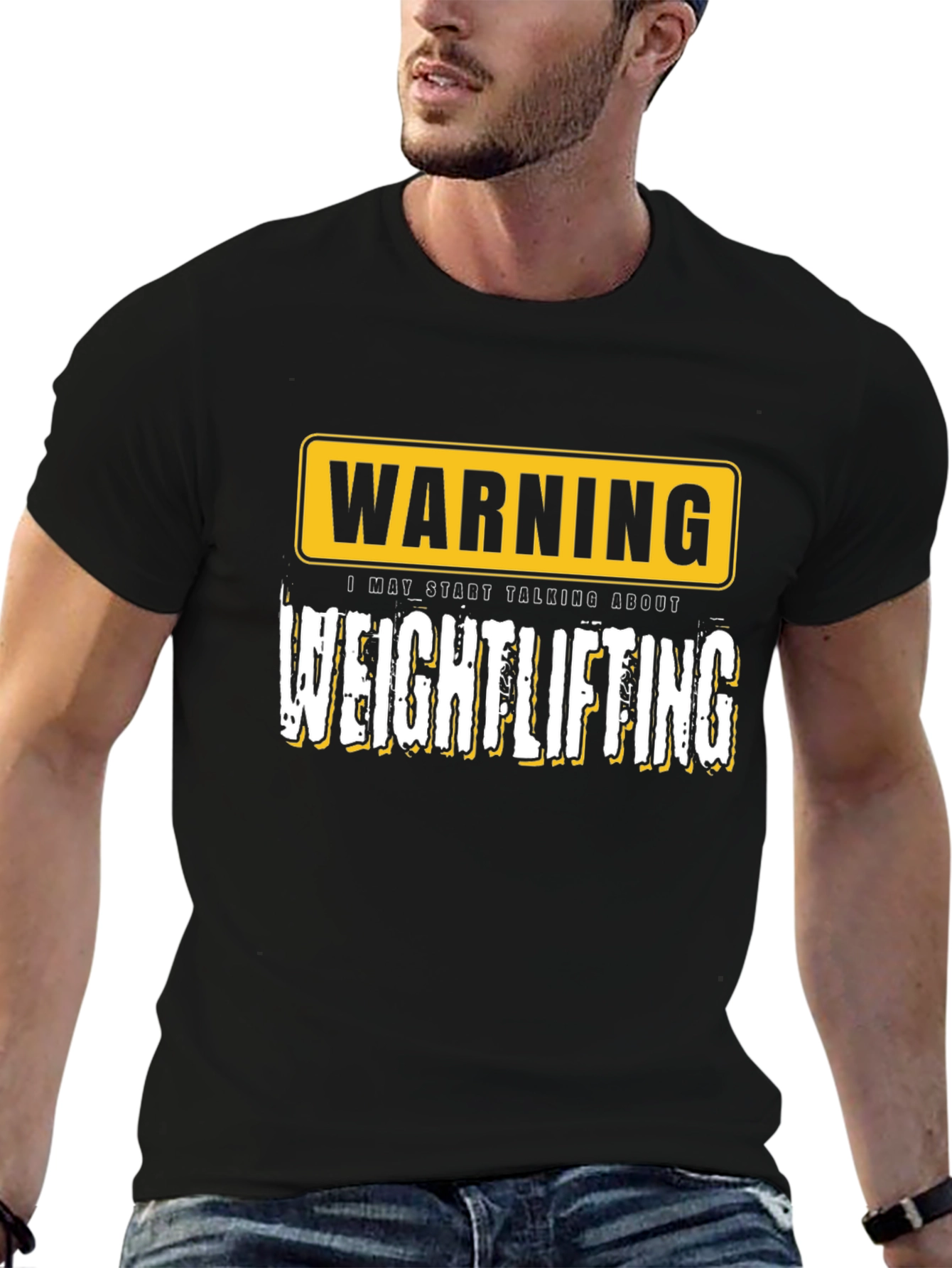Warning Weightlifting T-Shirt - Gym Humor Tee