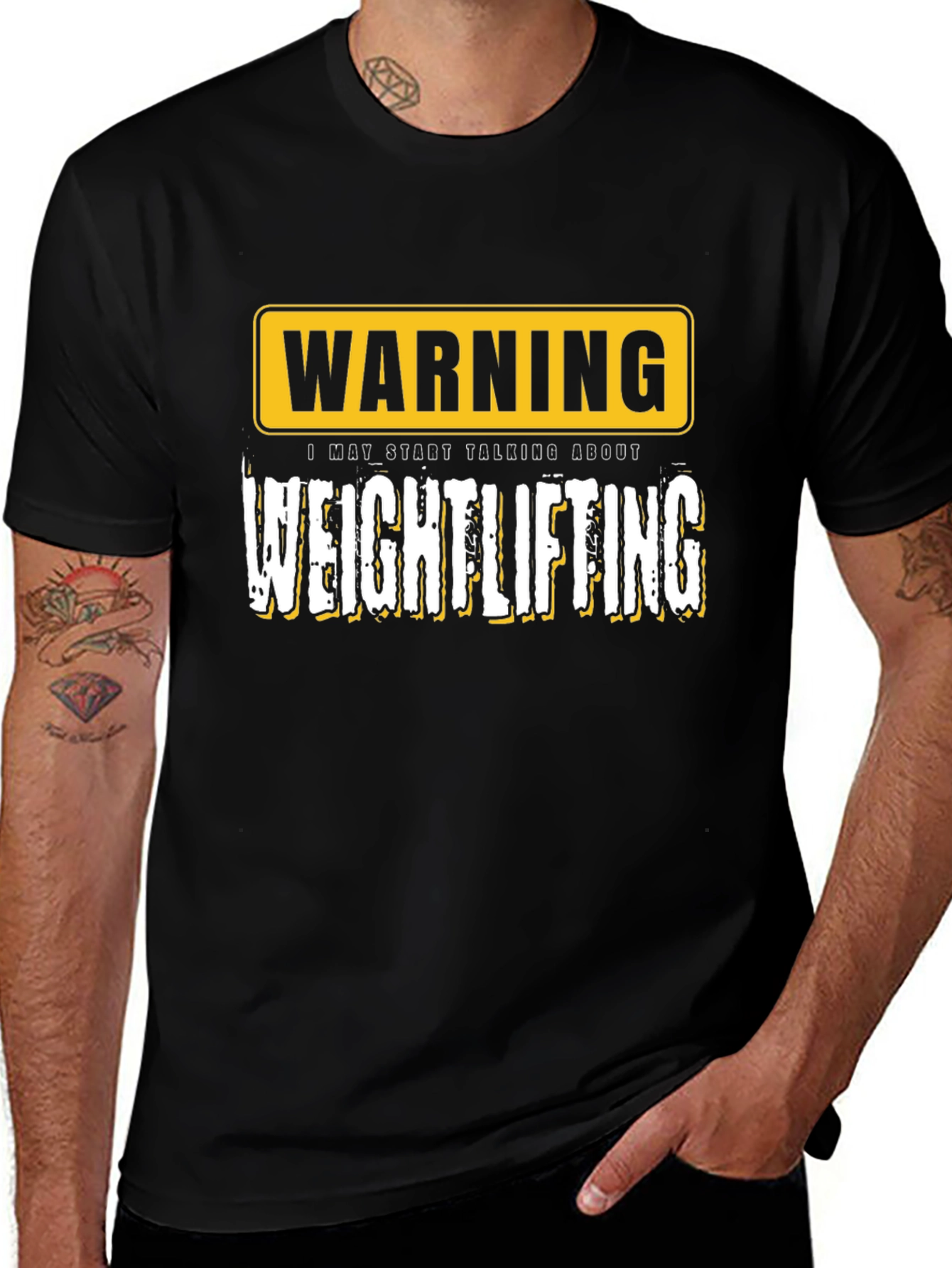 Warning Weightlifting T-Shirt - Gym Humor Tee